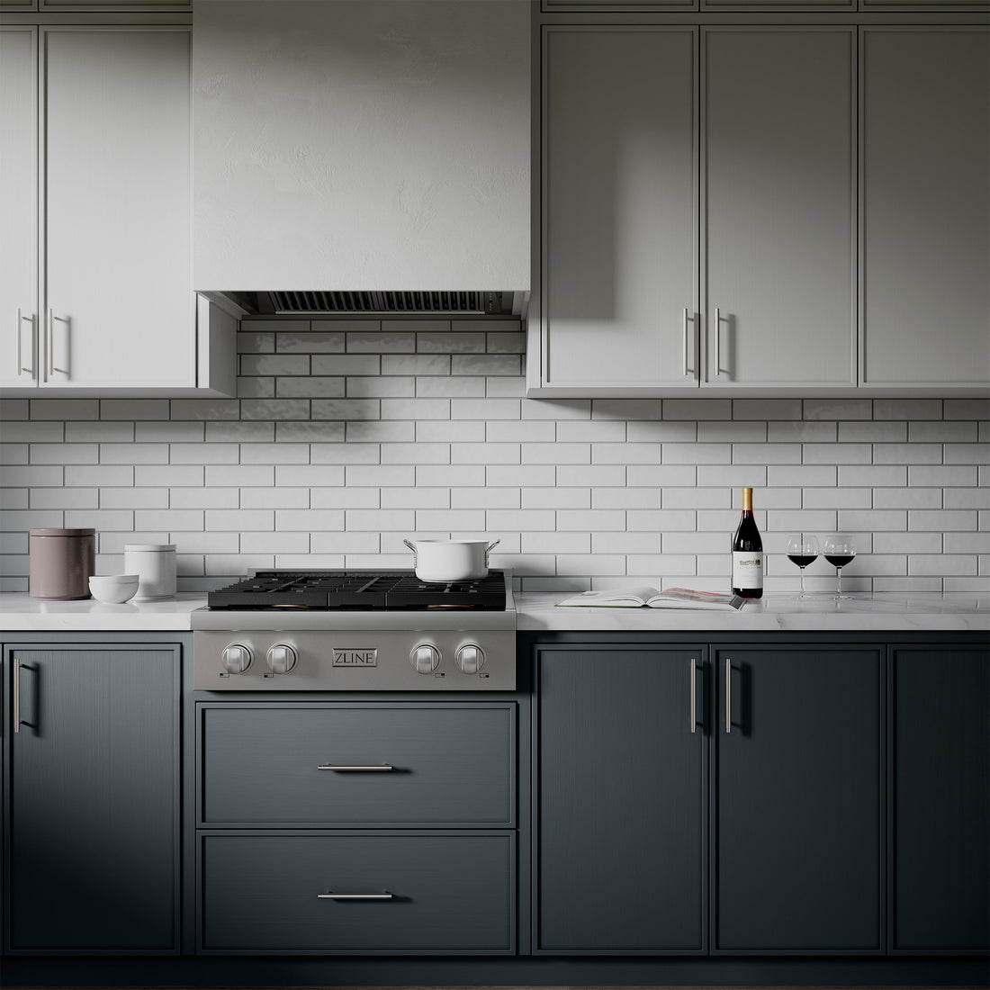 ZLINE 30" Paramount Gas Rangetop with 4 Burner DuoPro™ Cooktop in Stainless Steel, PSRT30