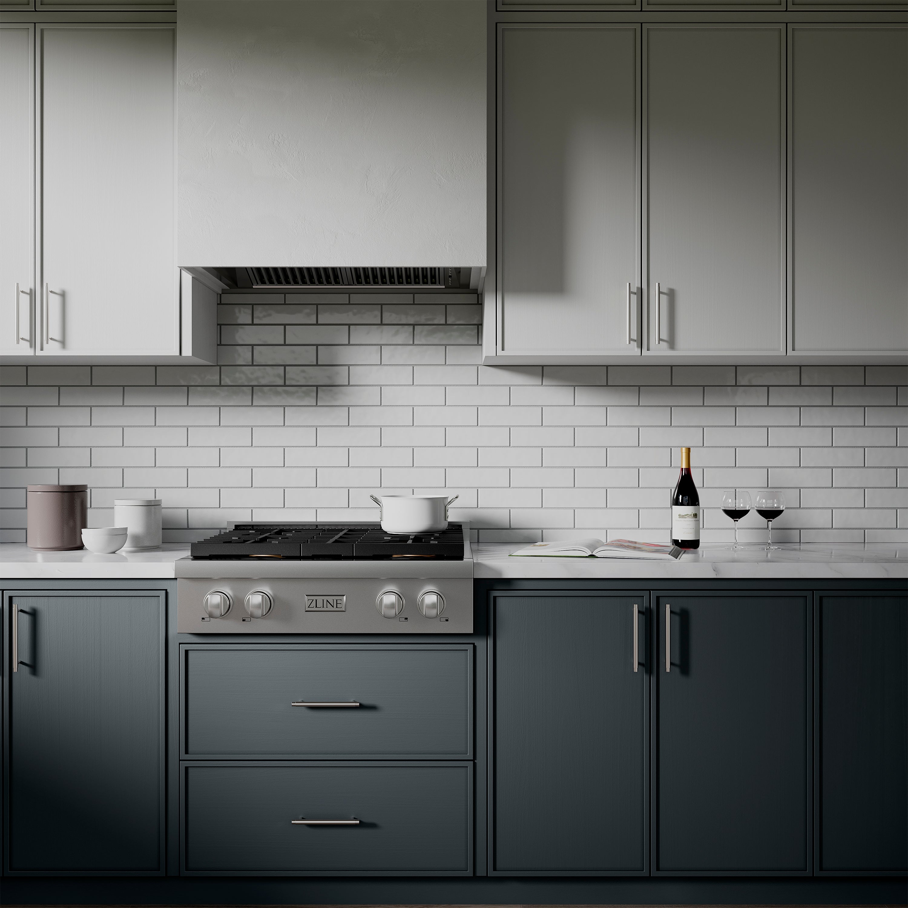 ZLINE 30" Paramount Gas Rangetop with 4 Burner DuoPro™ Cooktop in Stainless Steel, PSRT30