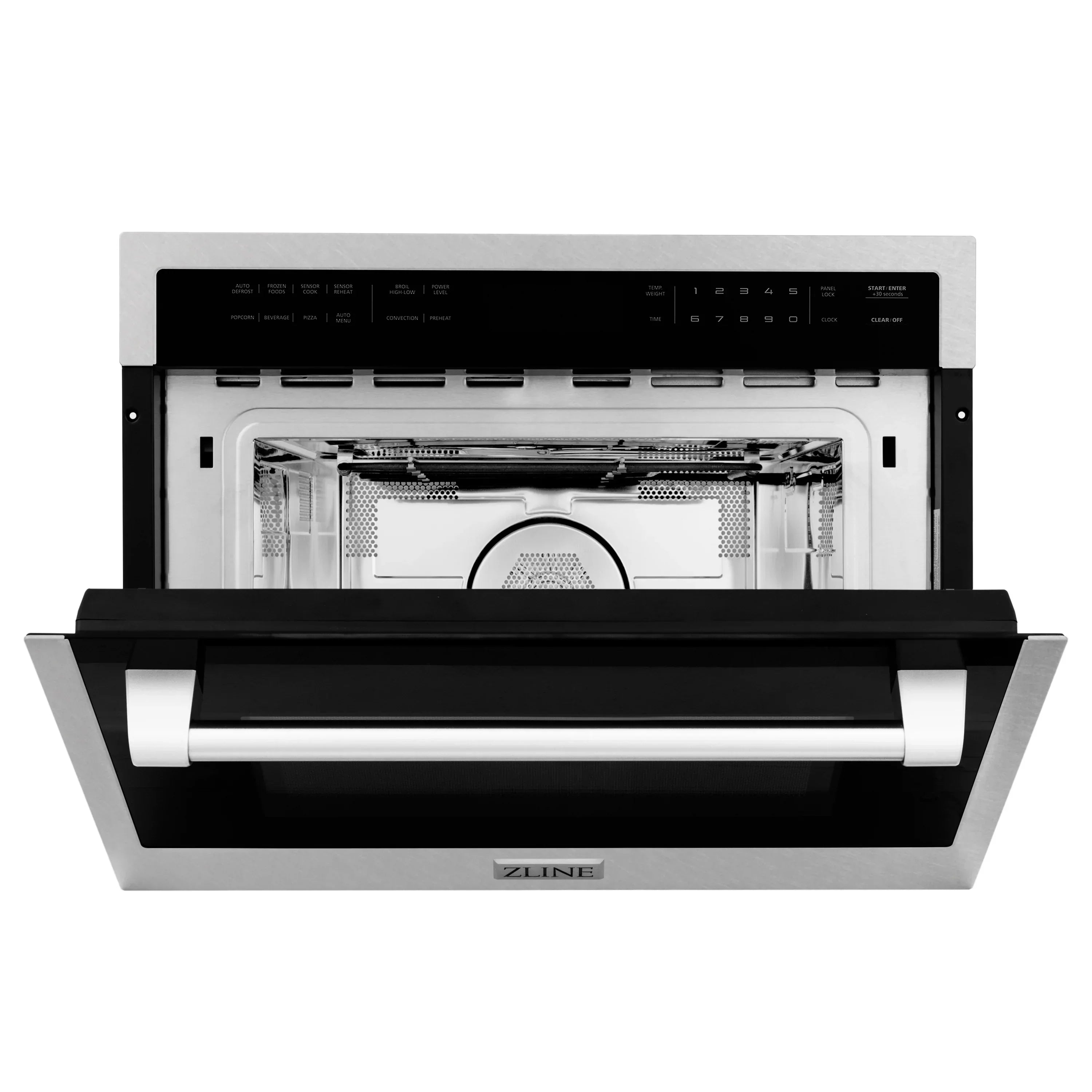 ZLINE 24" 1.6 cu ft. Built-in Convection Microwave Oven in Satin Stainless Steel with Speed and Sensor Cooking, MWO-24-SS