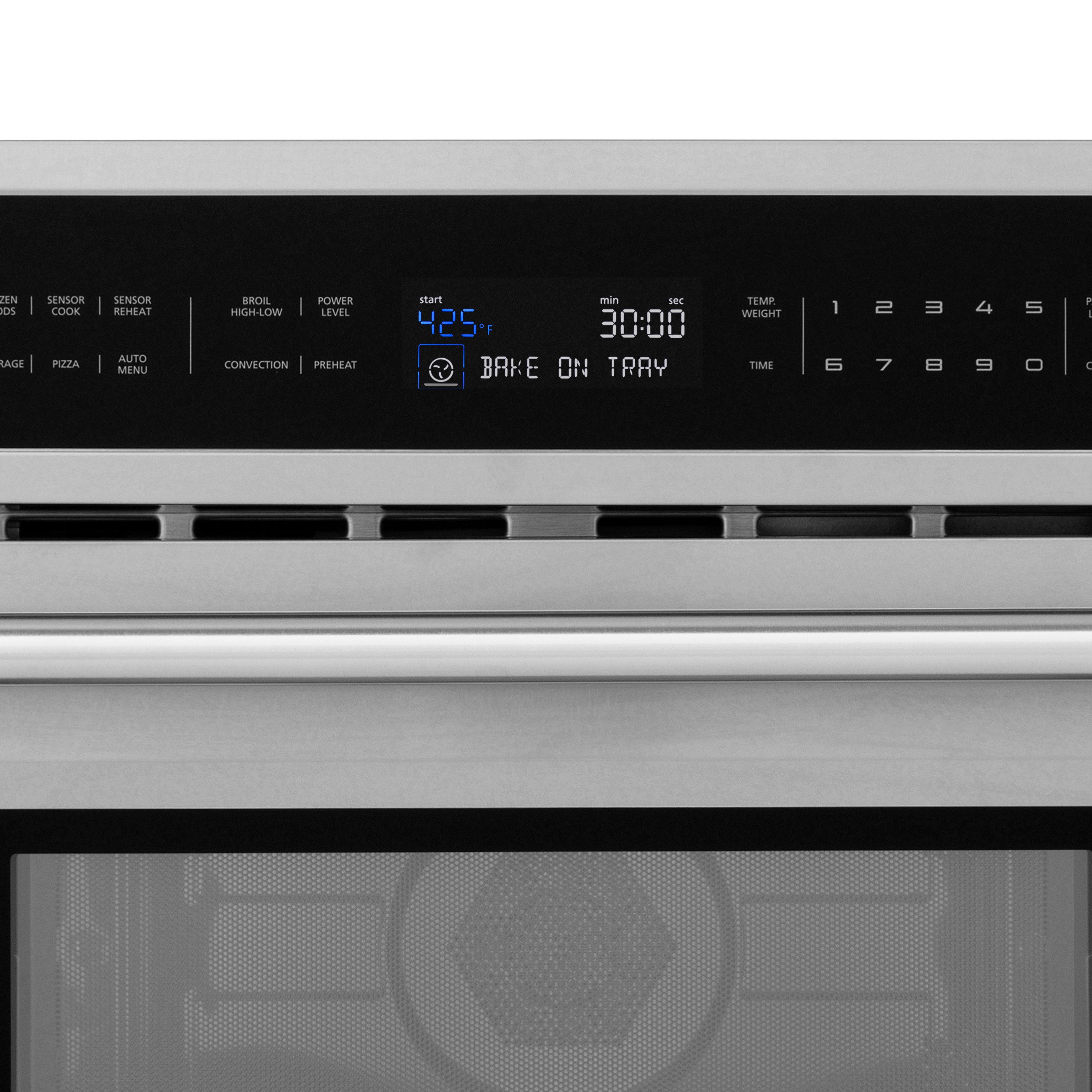 ZLINE 30 in. Built-in Convection Microwave Oven in Stainless Steel with Speed and Sensor Cooking, MWO-30