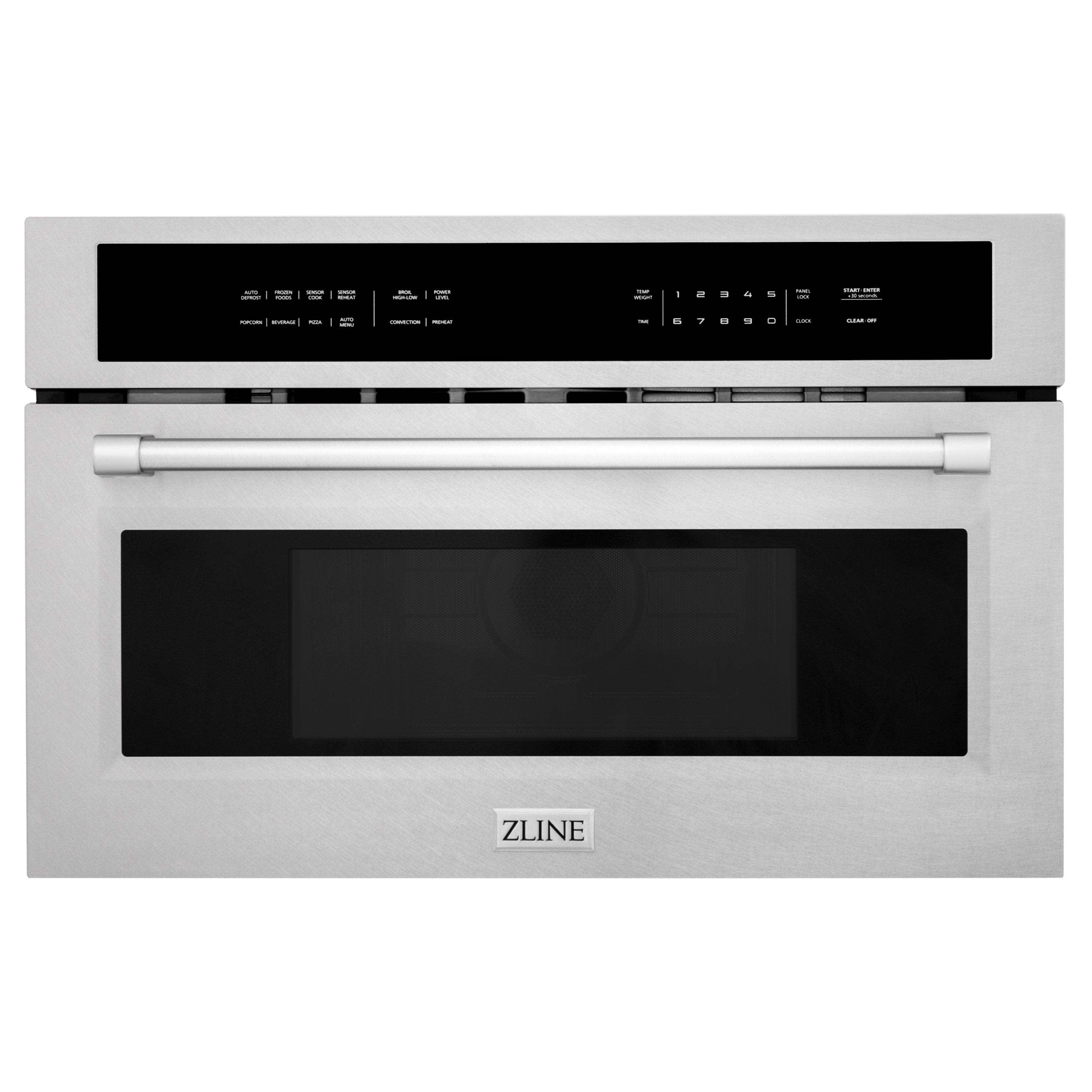ZLINE 30" 1.6 cu ft. Built-in Convection Microwave Oven in Satin Stainless Steel with Speed and Sensor Cooking, MWO-30-SS