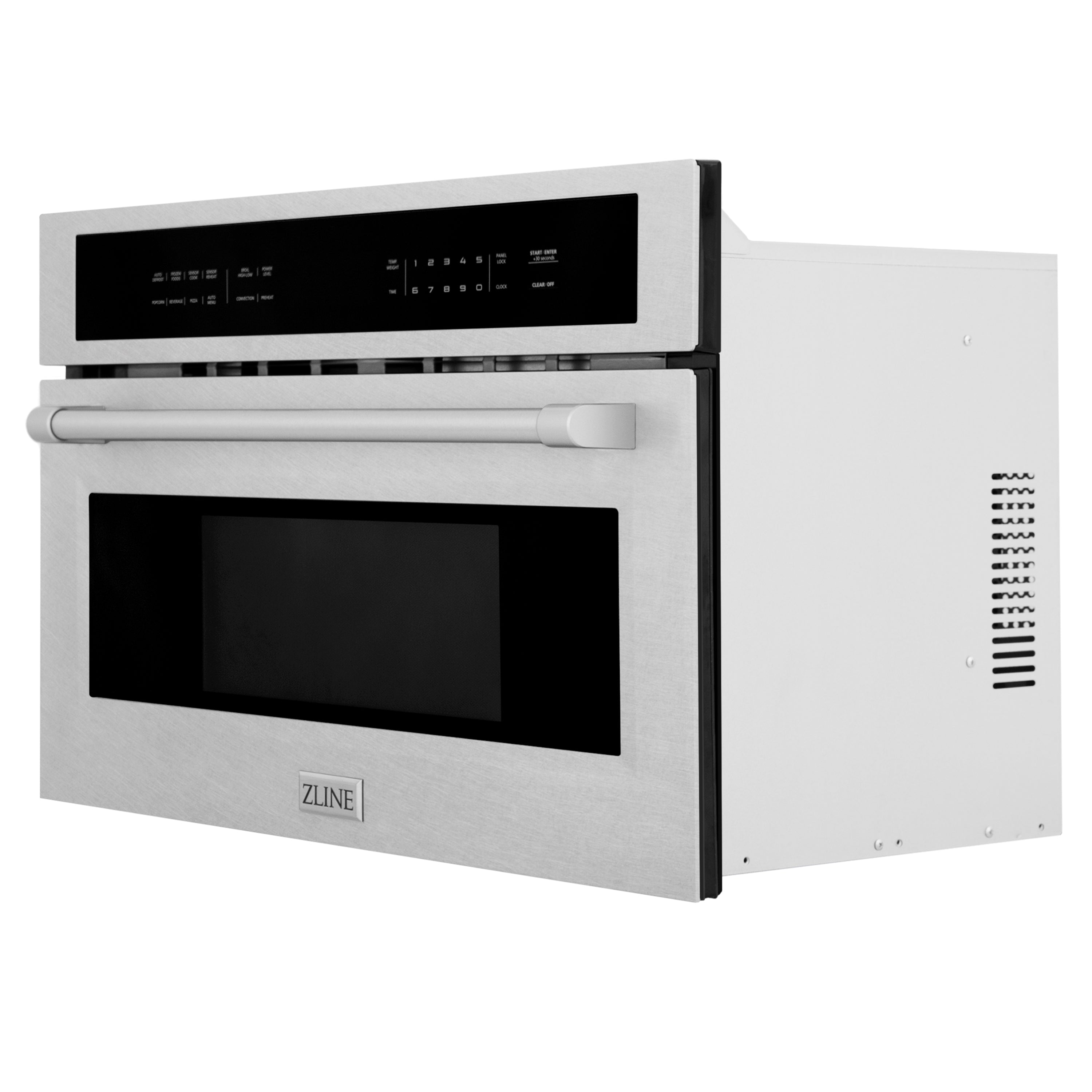 ZLINE 30" 1.6 cu ft. Built-in Convection Microwave Oven in Satin Stainless Steel with Speed and Sensor Cooking, MWO-30-SS