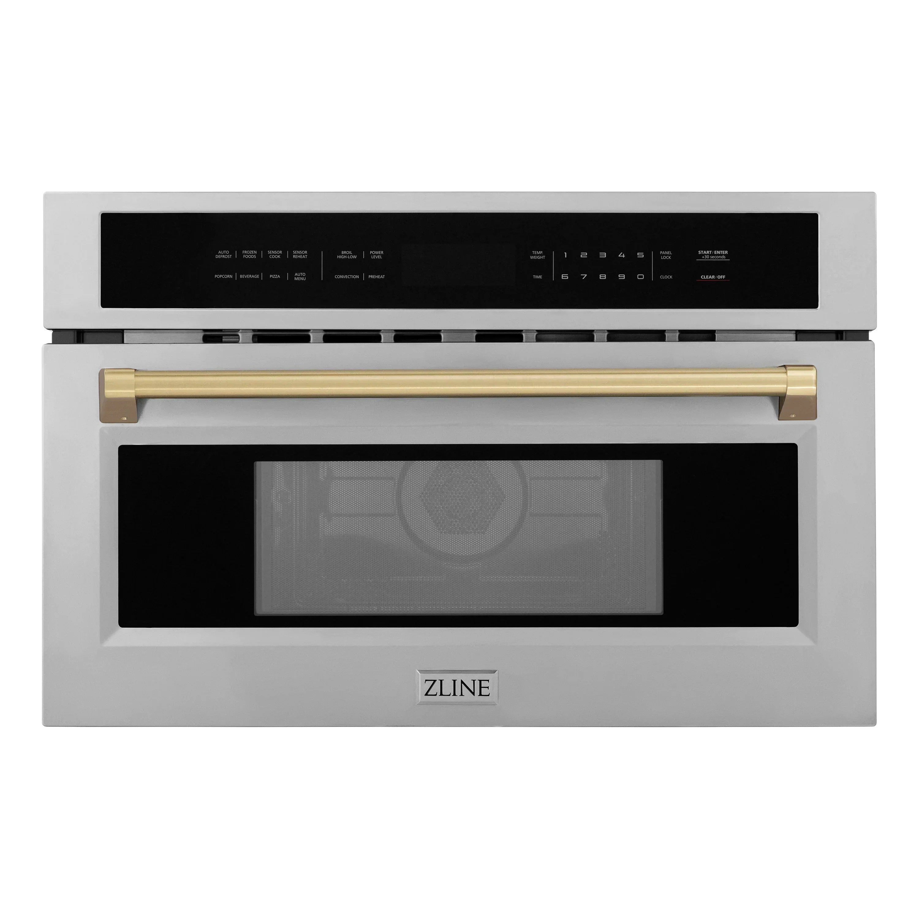 ZLINE Bronze Package - 48" Rangetop, Range Hood, Dishwasher, Refrigerator with Water & Ice Dispenser, Microwave Oven, Wall Oven