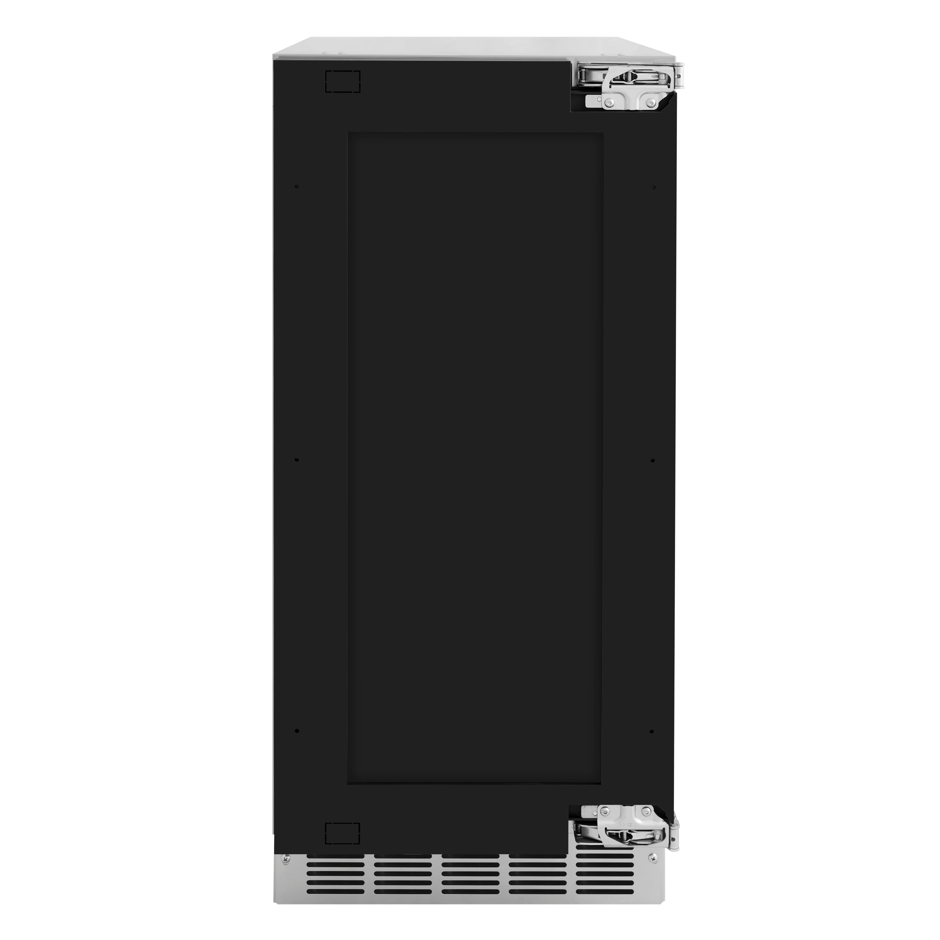 ZLINE Autograph 15" Touchstone Clear Cube Ice Maker with Drain Pump and Panel Ready Door with Polished Gold Handle, ICCDPZ-15-G