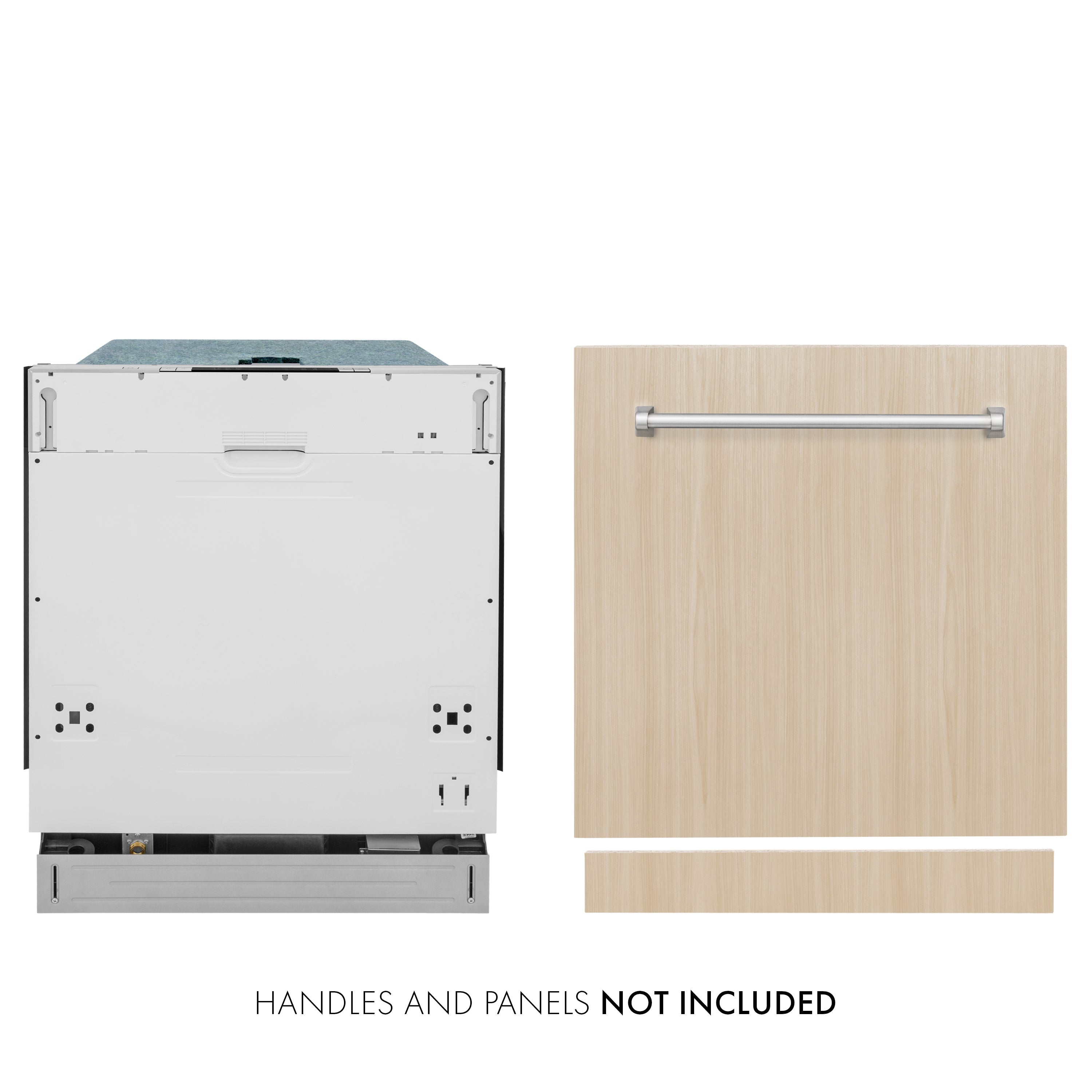 ZLINE 24-Inch Top Control Low-Profile Dishwasher, Custom Panel Ready, Stainless Steel Tub (DW7713-24)