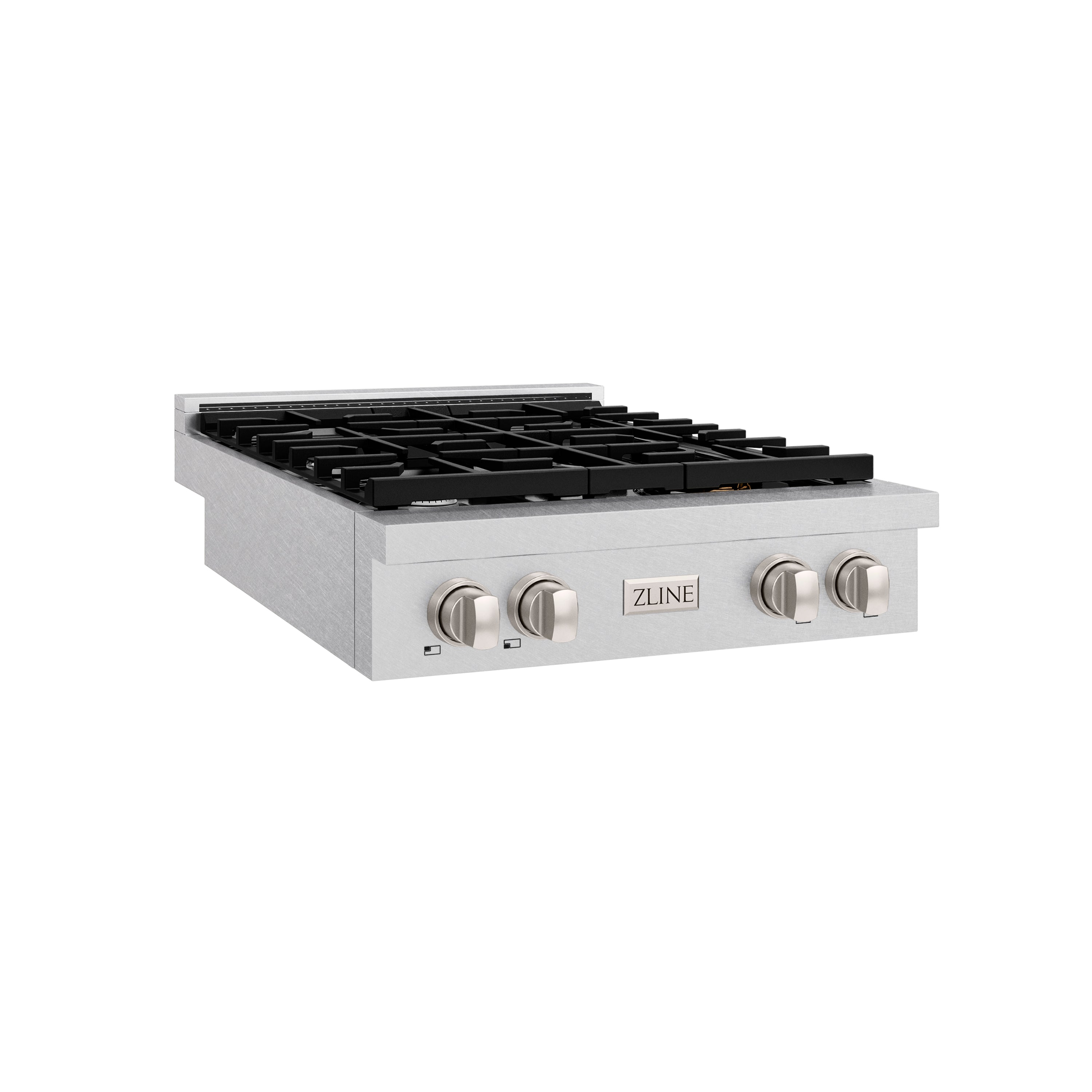 ZLINE Paramount 30" Gas Rangetop with 4 Burners and Porcelain Cooktop in Satin Stainless Steel, SRTS-30