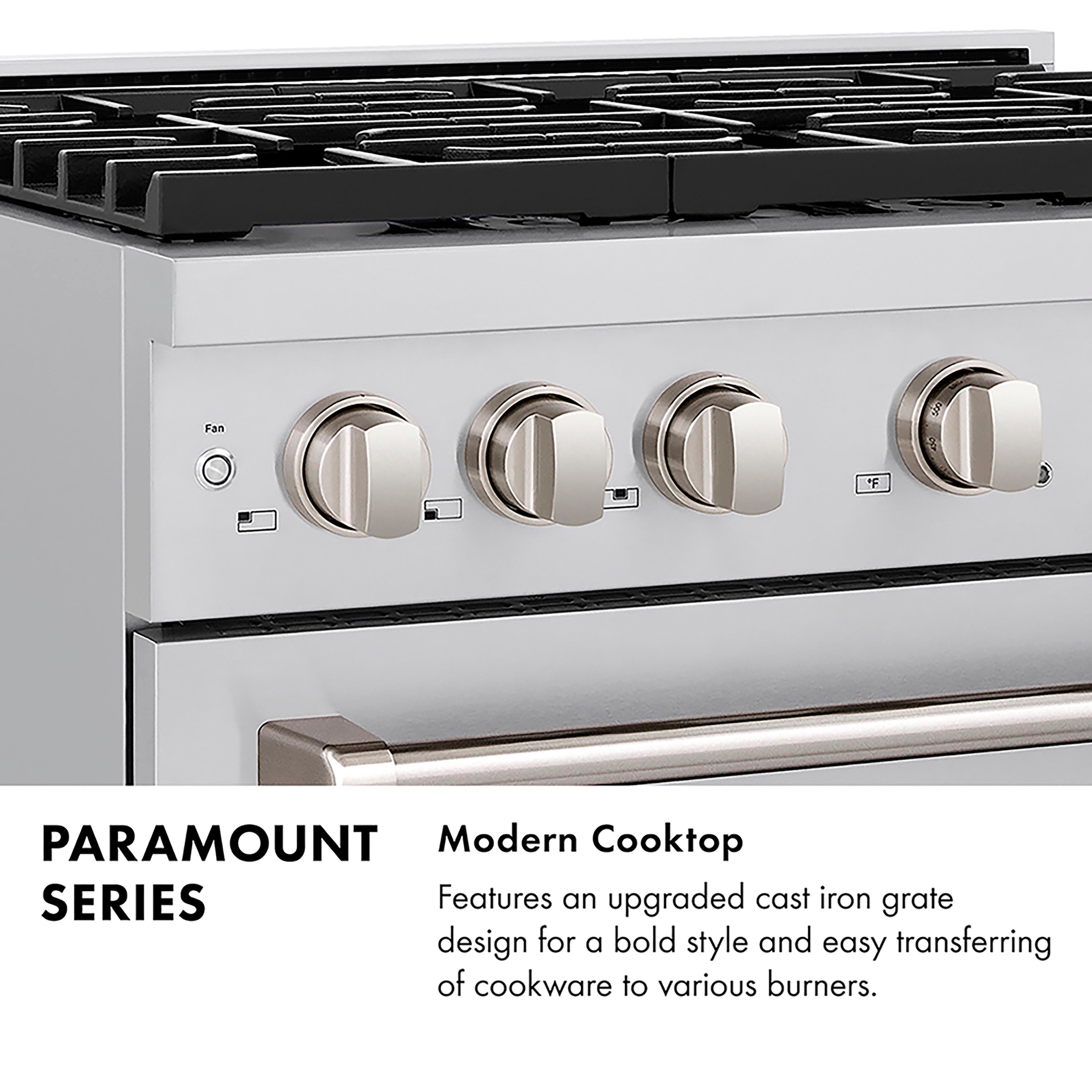 ZLINE 48 in. Dual Fuel Range 6.7 cu. ft. with 8 Burner DuoPro™ Cooktop, Dual Ovens, Satin Stainless Steel with White Matte Doors (PSDRS-WM-48)