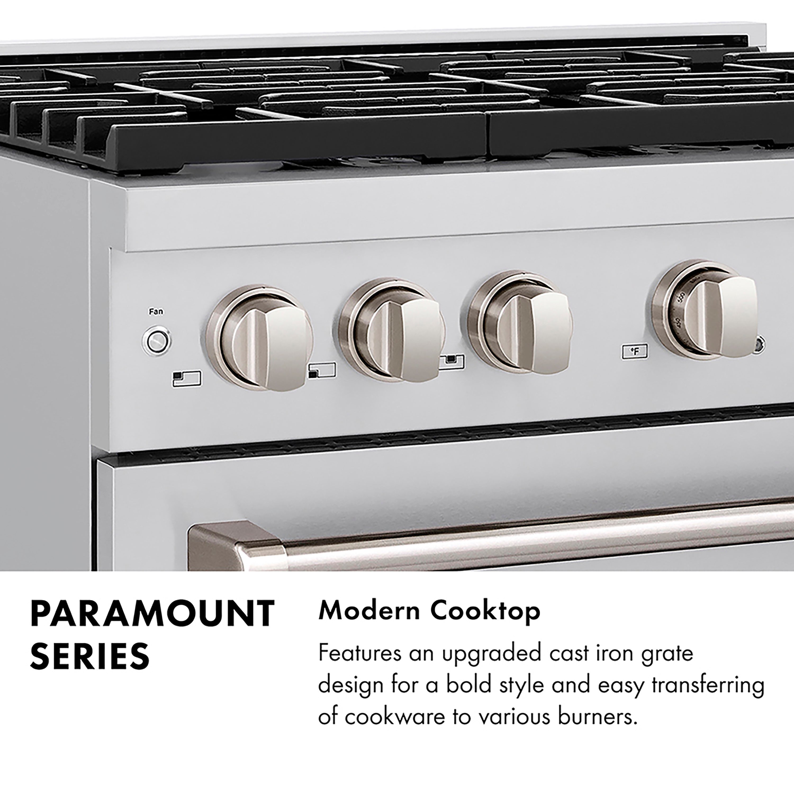 ZLINE 30 in. Gas Range 4.2 cu. ft. Convection Oven, 4 Burner DuoPro™ Cooktop, Black Matte Door (PSGR-BLM-30)