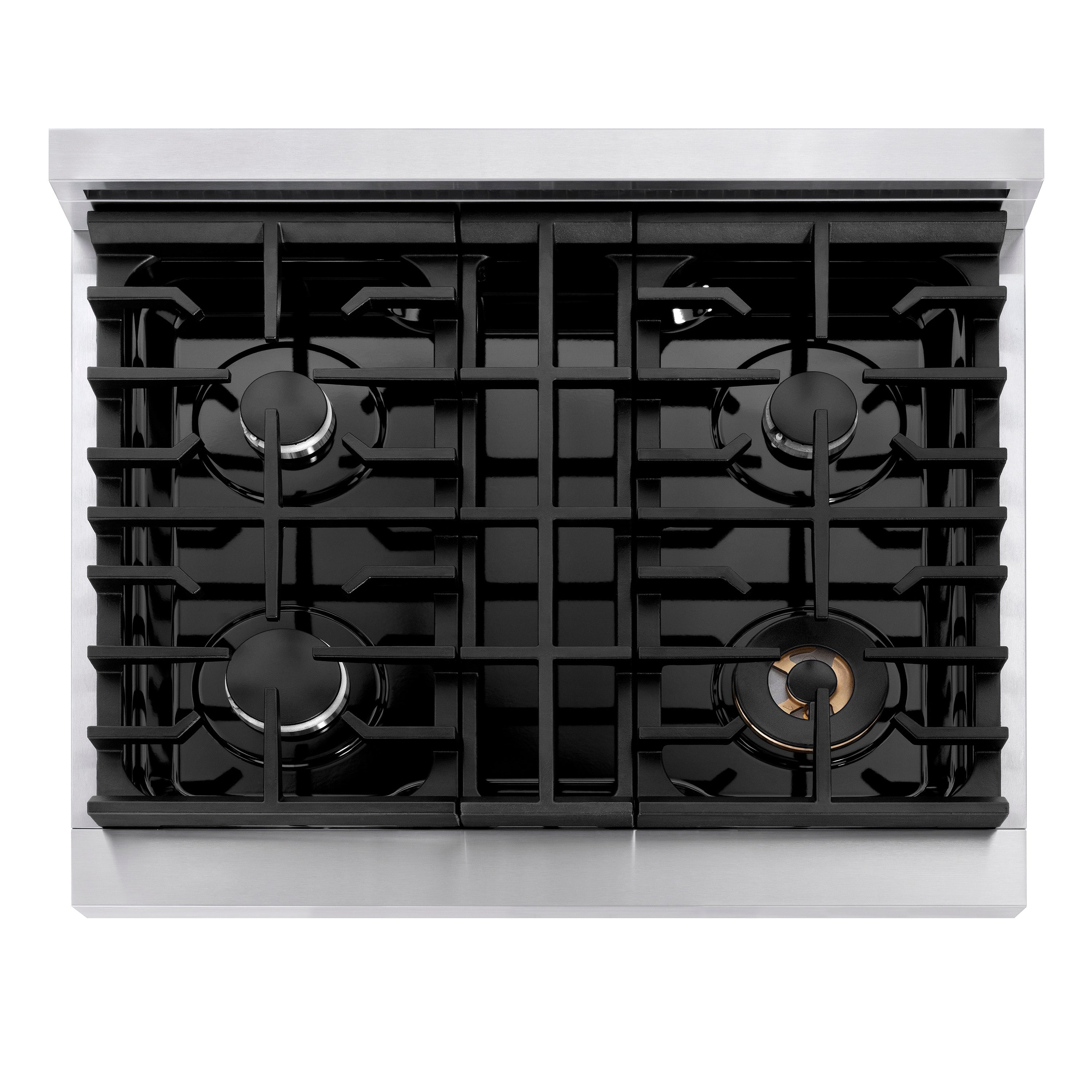 ZLINE Paramount 30" Gas Rangetop with 4 Burners and Porcelain Cooktop in Stainless Steel, SRT30