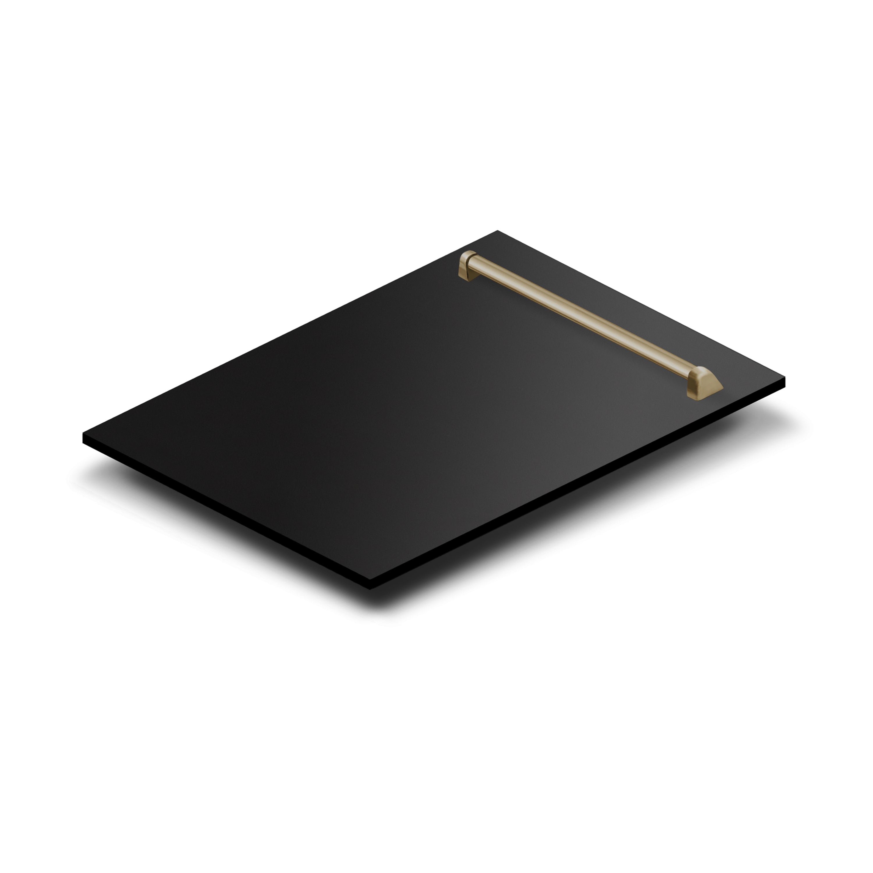 ZLINE Autograph Edition 18-Inch Dishwasher, Black Stainless Steel, Champagne Bronze Handle, DWVZ-BS-18-CB