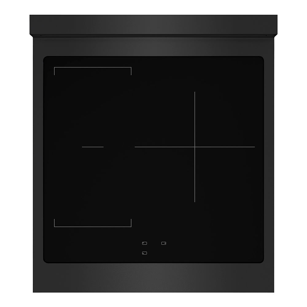 ZLINE 24 in. Induction Range 3.2 cu. ft. Electric Convection Oven 3 Elements Black Stainless Steel Polished Gold Accents (SINRBZ-24-G)