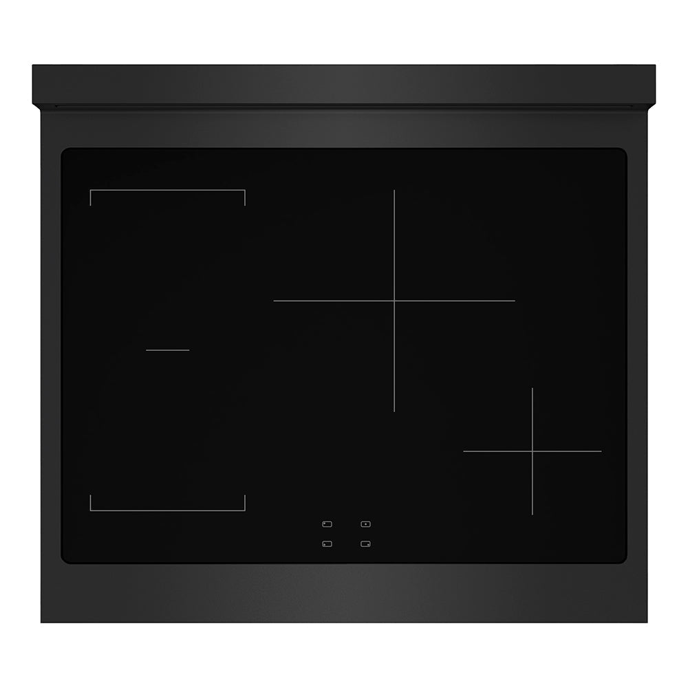 ZLINE 30 in. Induction Range 4.2 cu. ft. 4 Element Cooktop Electric Convection Oven Black Stainless Steel Polished Gold Accents (SINRBZ-30-G)