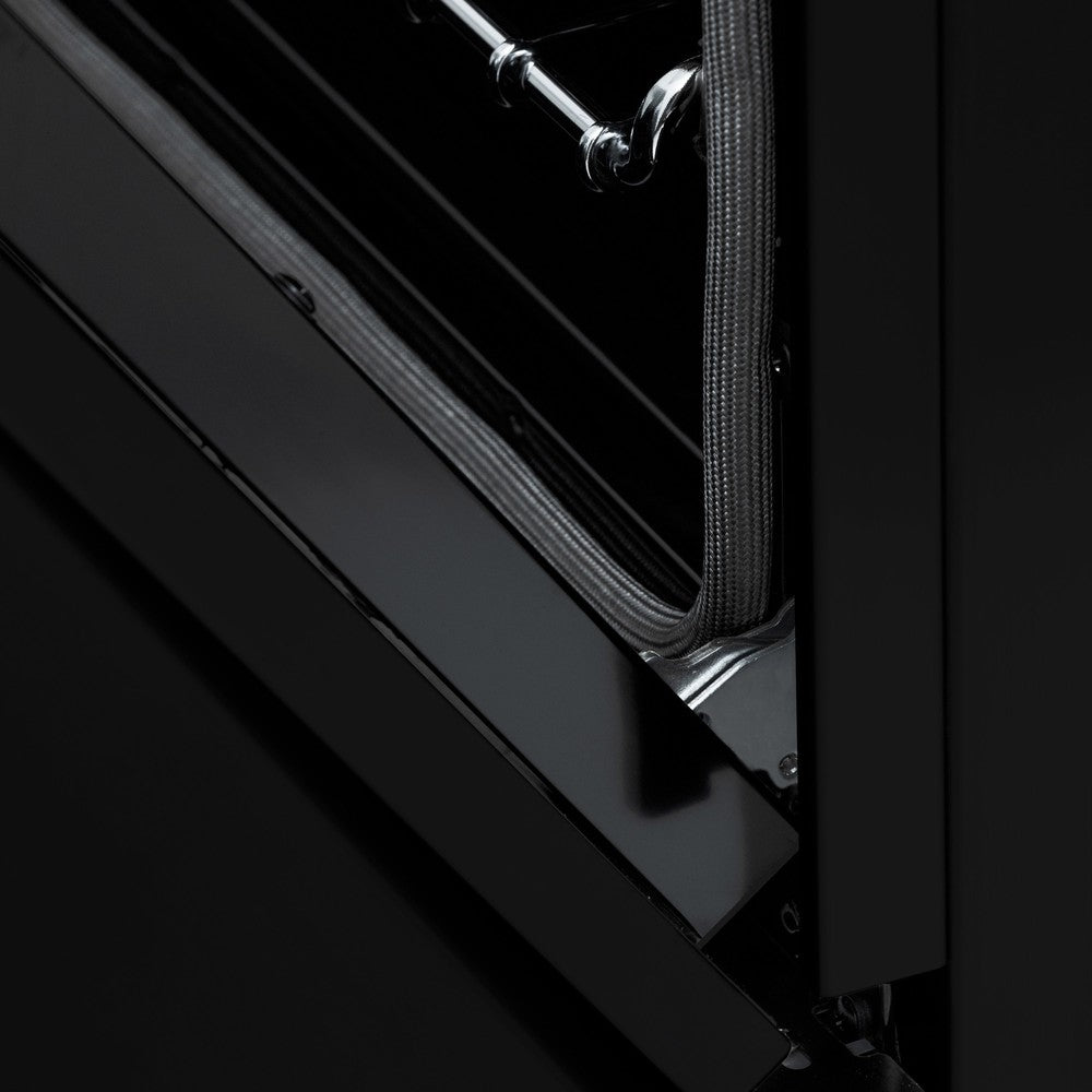 ZLINE Autograph Edition 60 in. Dual Fuel Range 7.4 cu. ft. Black Stainless Steel with Gold Accents (RABZ-60-G)