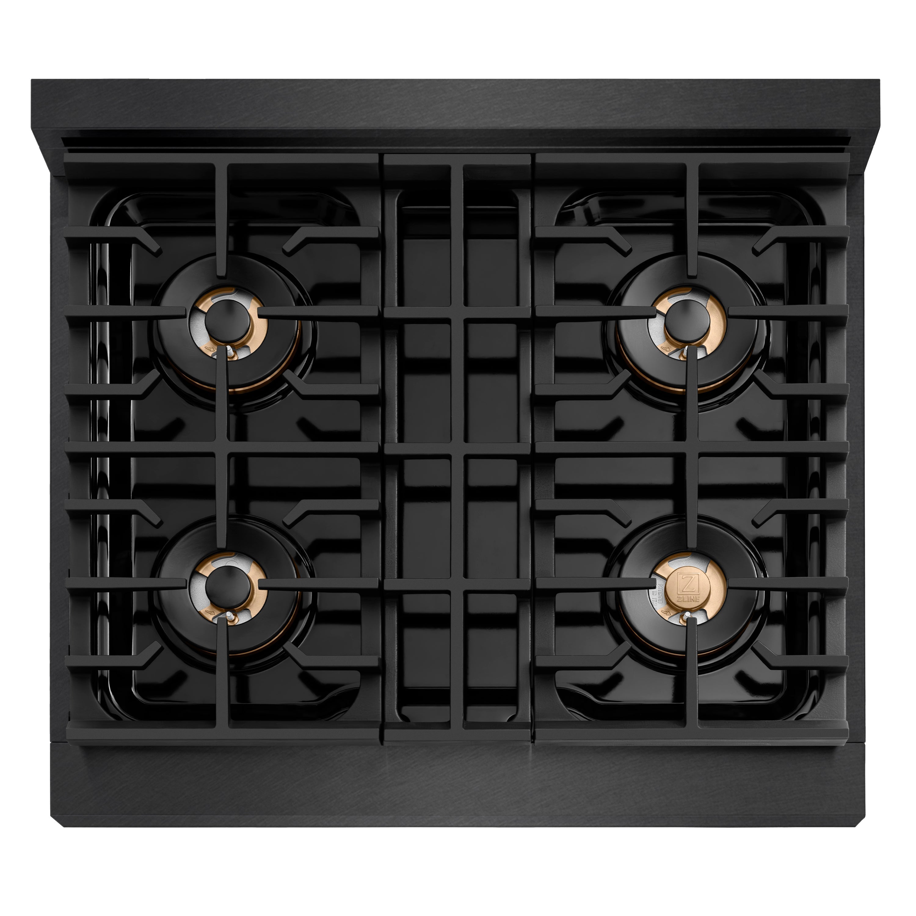 ZLINE 30 in. Dual Fuel Range 4.2 cu. ft. 4 Burner DuoPro™ Cooktop Black Satin Stainless Steel (PSDRBS-30)