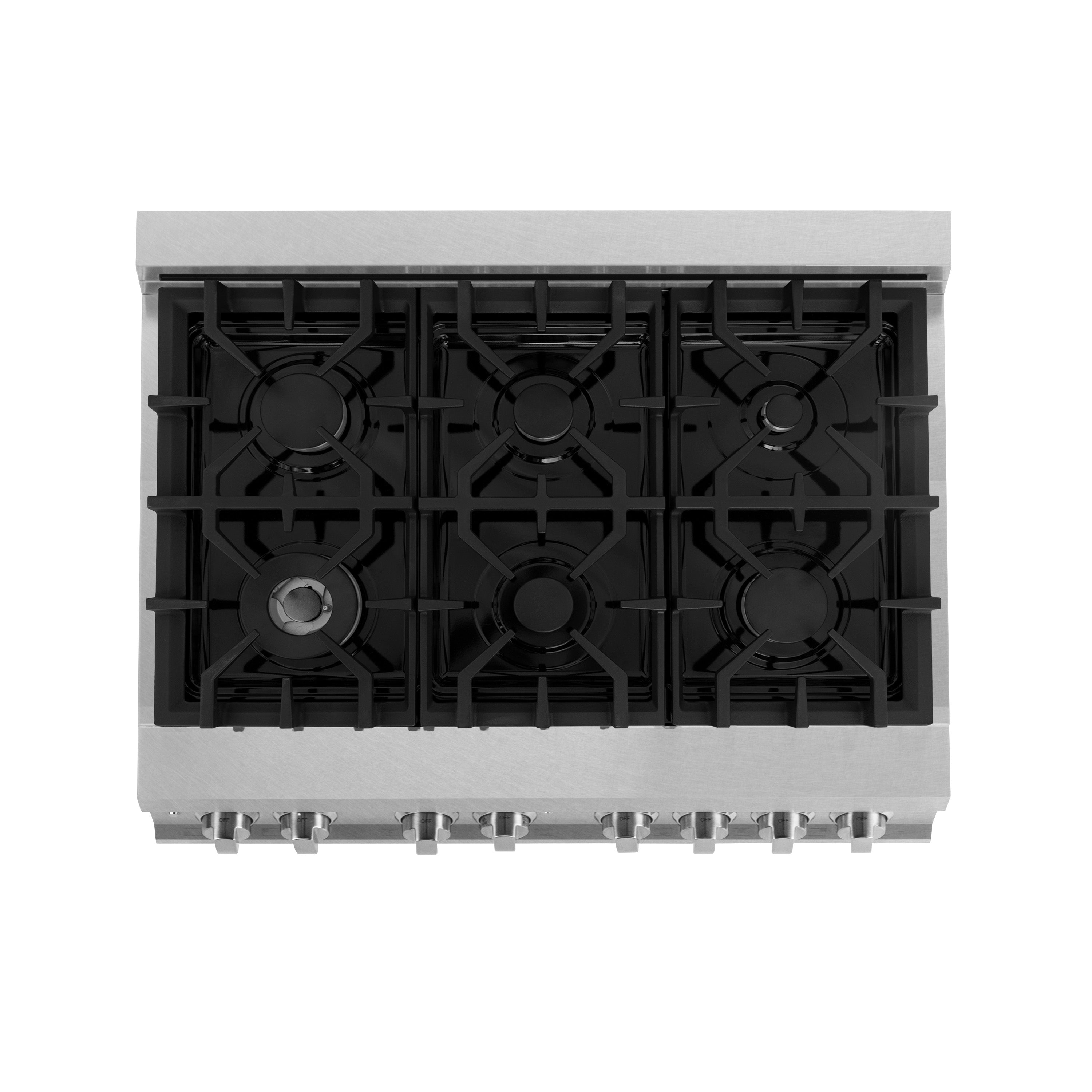 ZLINE Legacy 36-Inch Dual Fuel Range with 6-Burner Gas Cooktop and 4.6 cu ft Electric Convection Oven, Satin Stainless Steel (RAS-SN-36)