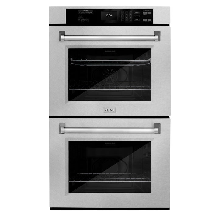 ZLINE 30" Professional True Convection Double Wall Oven with Air Fry and Self Clean in Satin Stainless Steel, WADS-30
