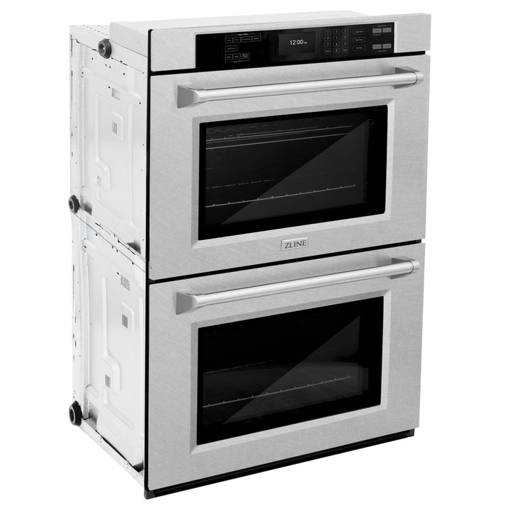 ZLINE 30" Professional True Convection Double Wall Oven with Air Fry and Self Clean in Satin Stainless Steel, WADS-30