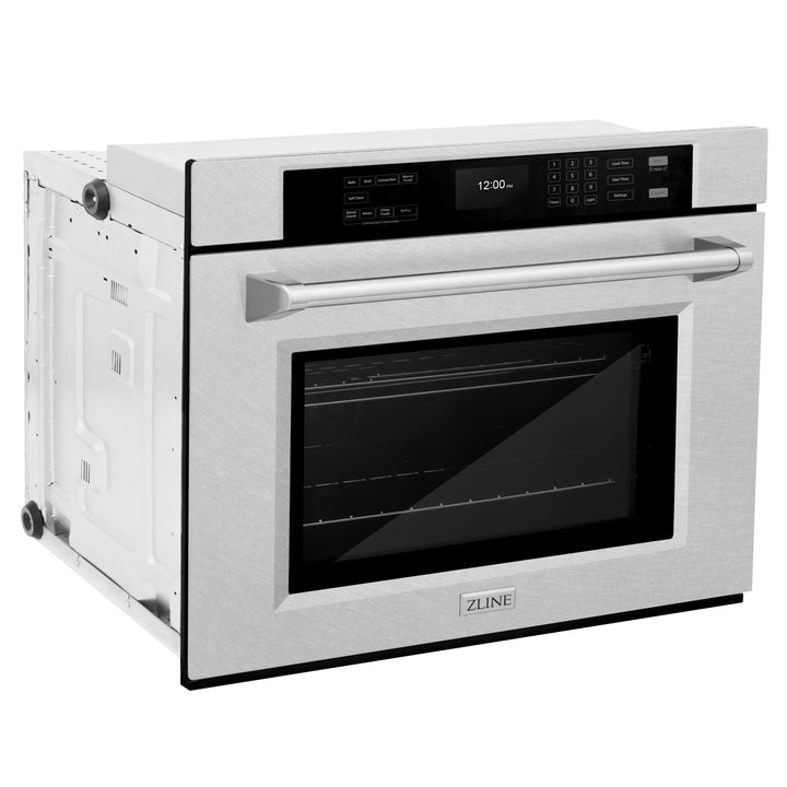 ZLINE 30" Professional True Convection Single Wall Oven with Air Fry and Self Clean in Satin Stainless Steel, WASS-30