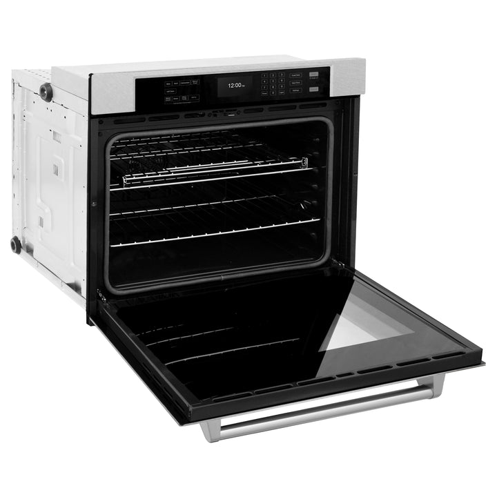 ZLINE 30" Professional True Convection Single Wall Oven with Air Fry and Self Clean in Satin Stainless Steel, WASS-30