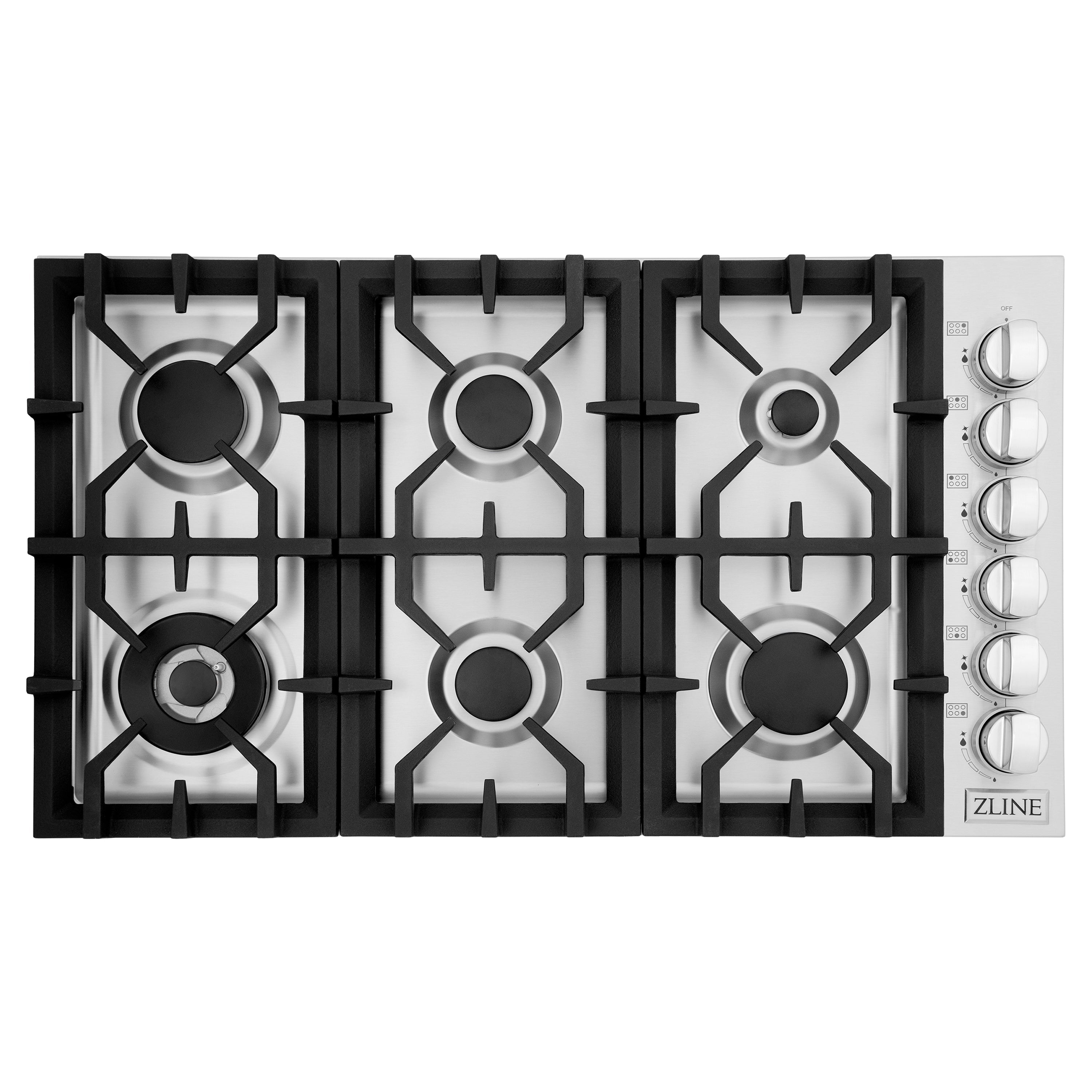 ZLINE 36" Gas Cooktop with 6 Gas Burners, RC36