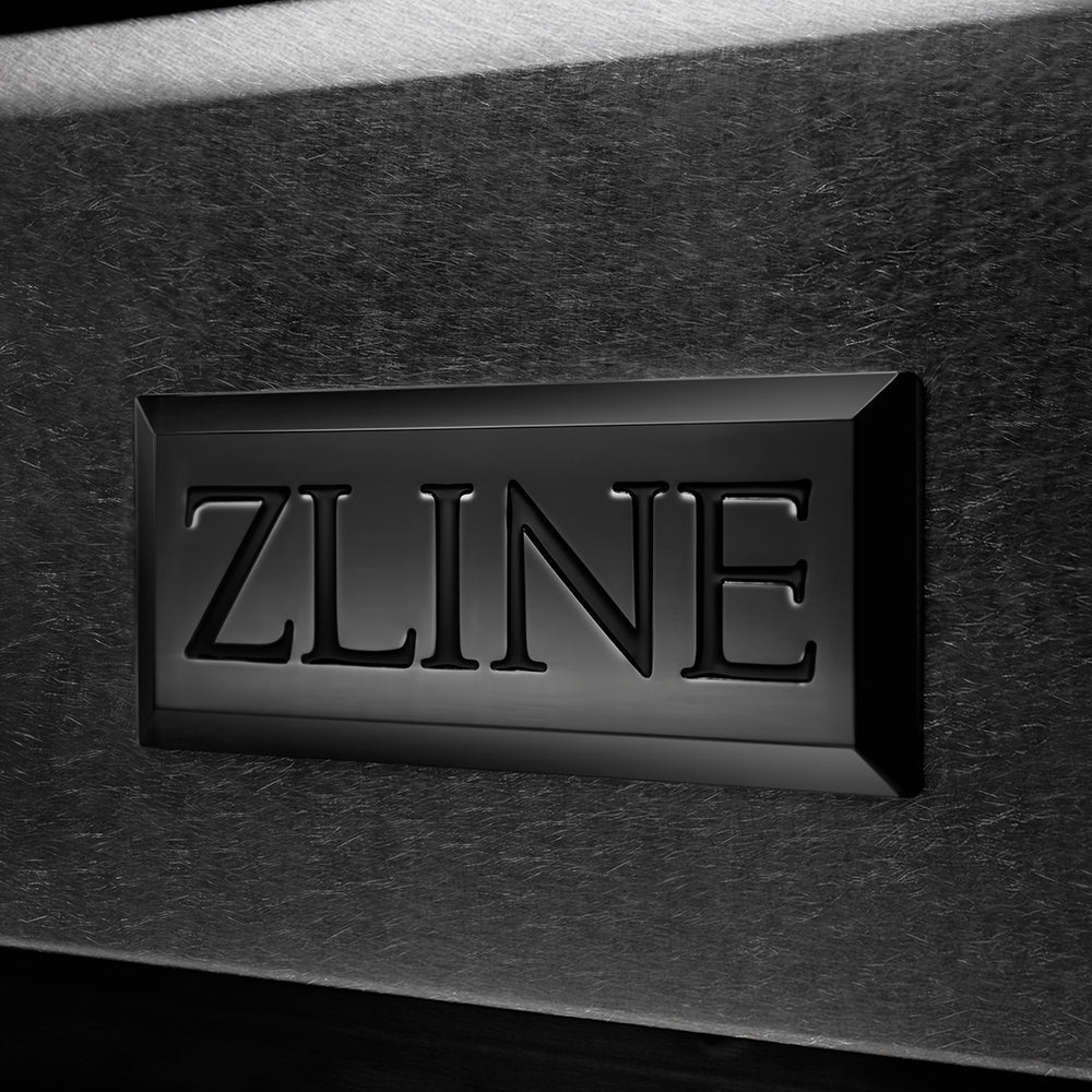 ZLINE 36 in. Gas Range 5.2 cu. ft. 6 Burner DuoPro™ Cooktop Black Satin Stainless Steel with Polished Gold Accents (PSGRBSZ-36-G)