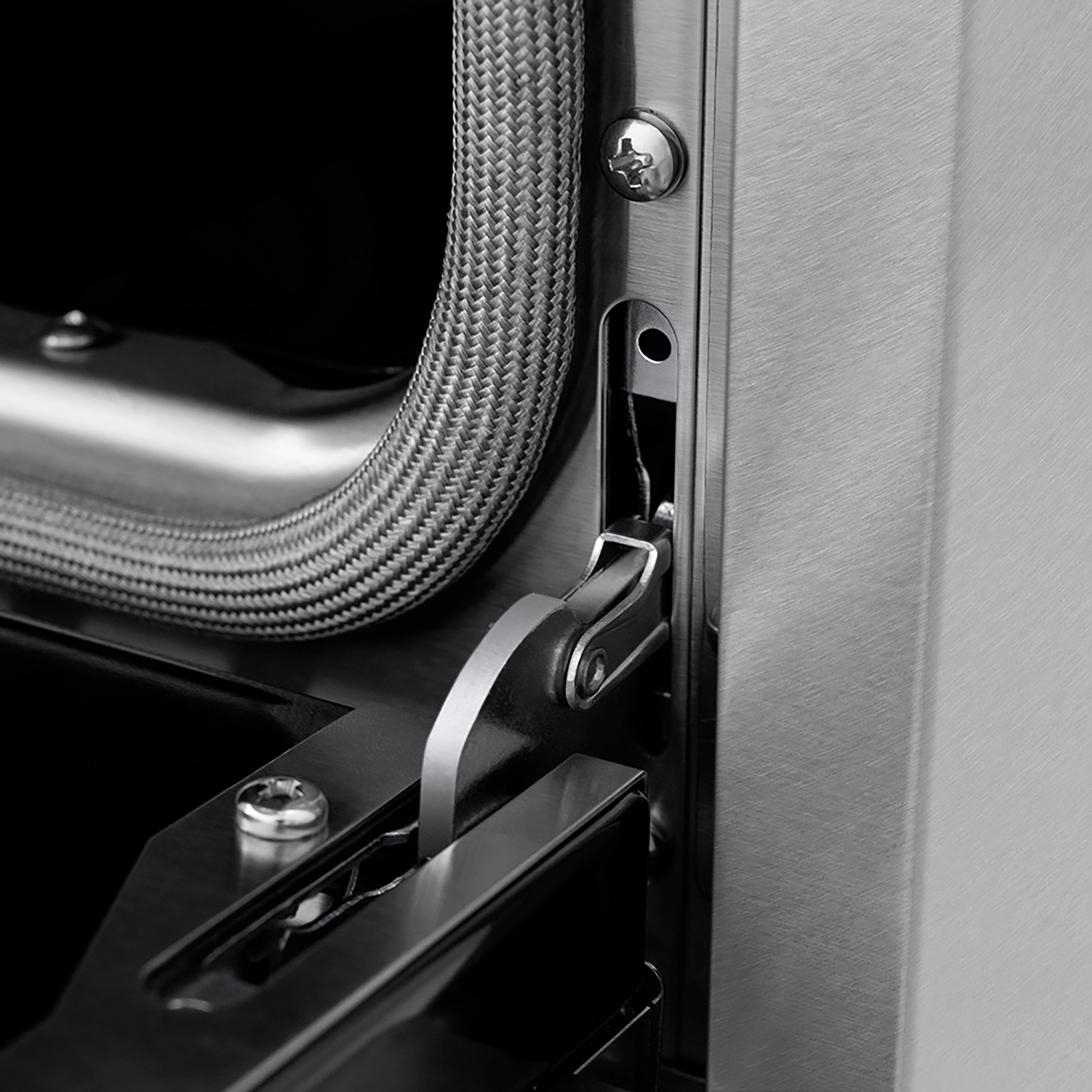 ZLINE 36 in. Gas Range 5.2 cu. ft. 6 Burner DuoPro™ Cooktop Convection Oven Satin Stainless Steel White Matte Door Polished Gold Accents (PSGRSZ-WM-36-G)