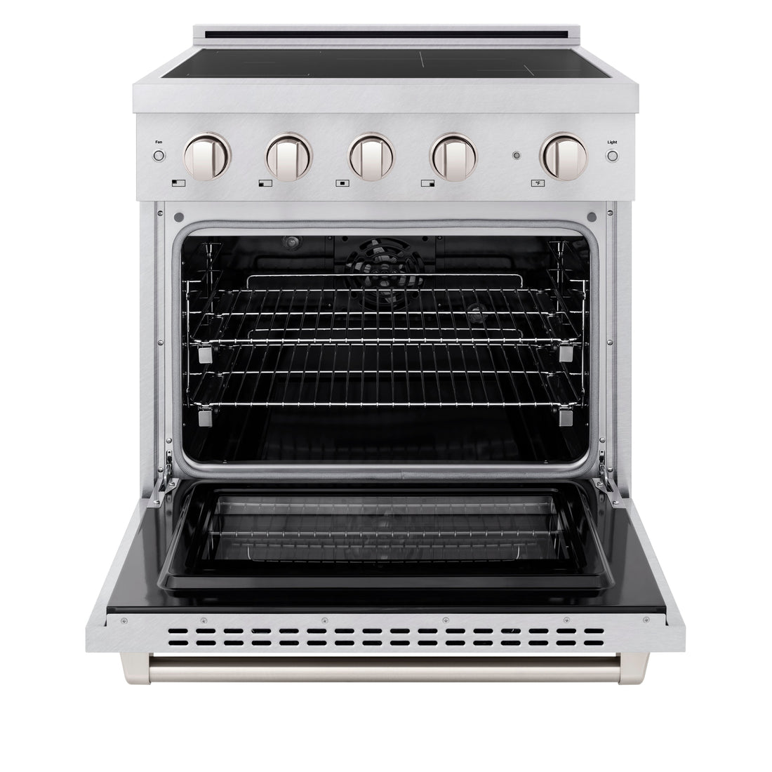 ZLINE 30 in Induction Range 4.2 cu. ft Electric Oven 4 Element Cooktop Satin Stainless Steel (SINRS-30)