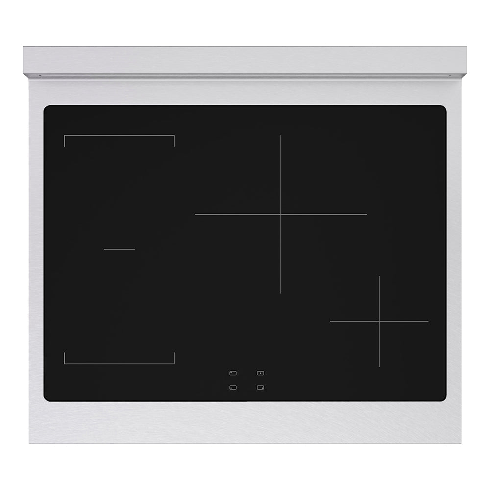ZLINE 30 in. Induction Range 4.2 cu. ft. 4 Element Cooktop Electric Convection Oven Satin Stainless Steel Matte Black Accents (SINRSZ-30-MB)