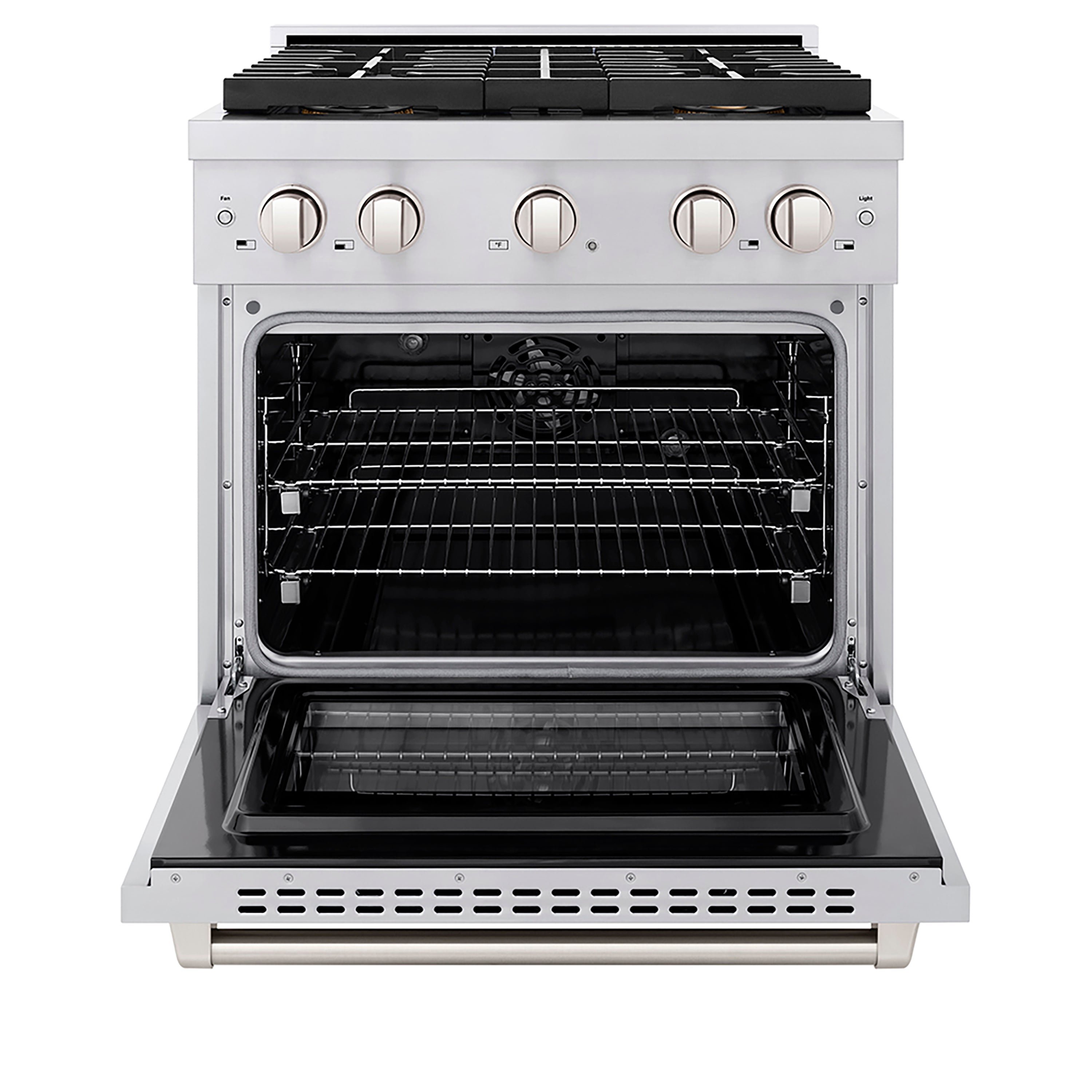 ZLINE 30 in. Dual Fuel Range 4.2 cu. ft. with 4 Burner DuoPro™ Cooktop & Electric Convection Oven, Stainless Steel (PSDR30)