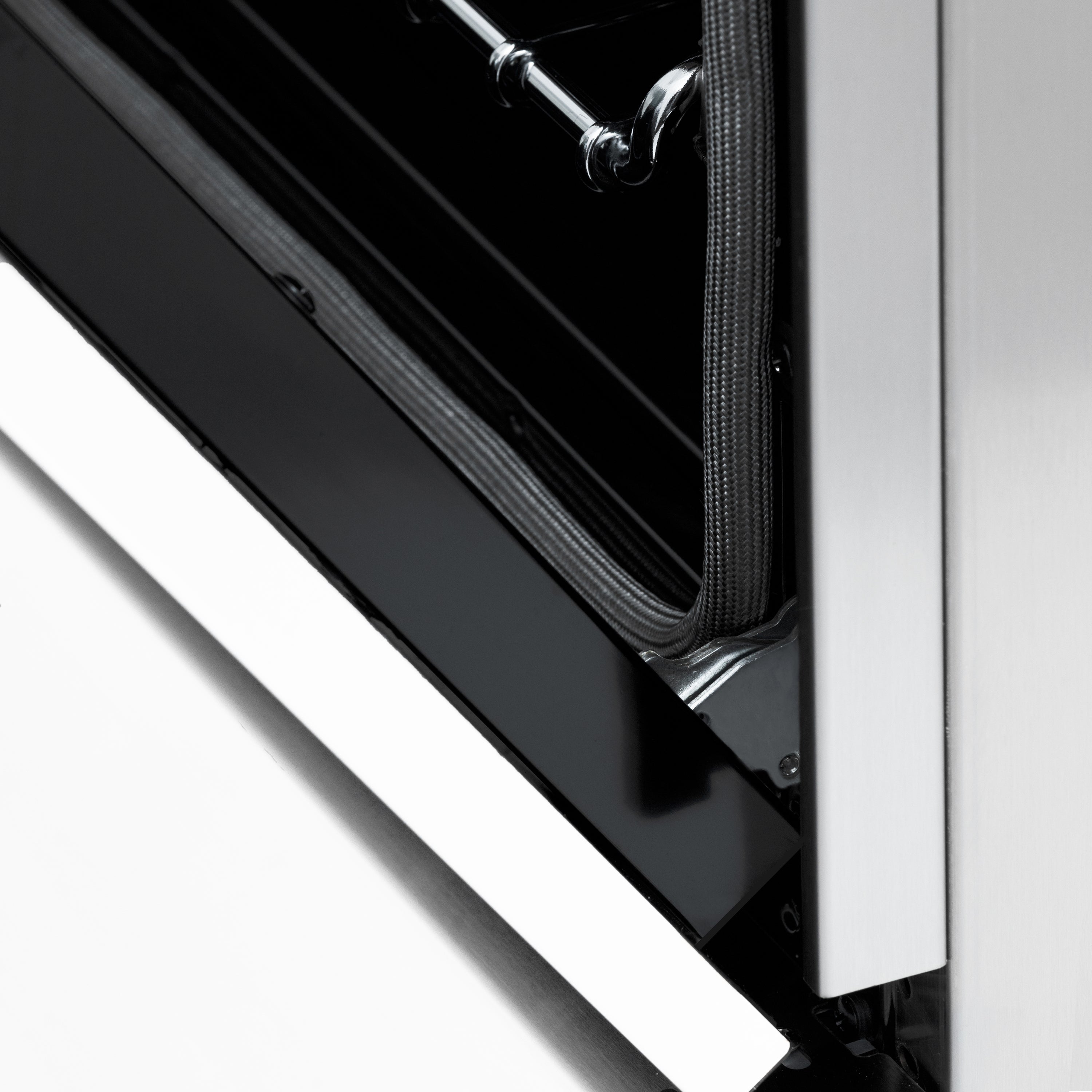 ZLINE 36-Inch Dual Fuel Professional Range with 6 Gas Burners, Electric Convection Oven, White Matte Door, Stainless Steel, Model RA-WM-36