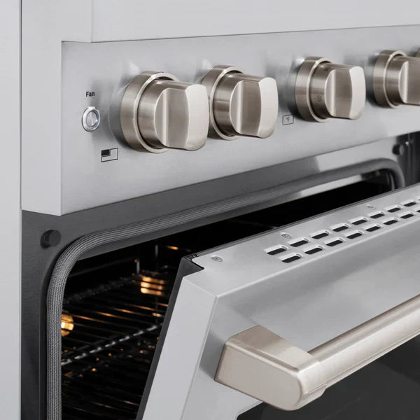 ZLINE Paramount 30 in. Gas Range with Convection Oven and 4 Brass Burners in Stainless Steel (SGR-BR-30)