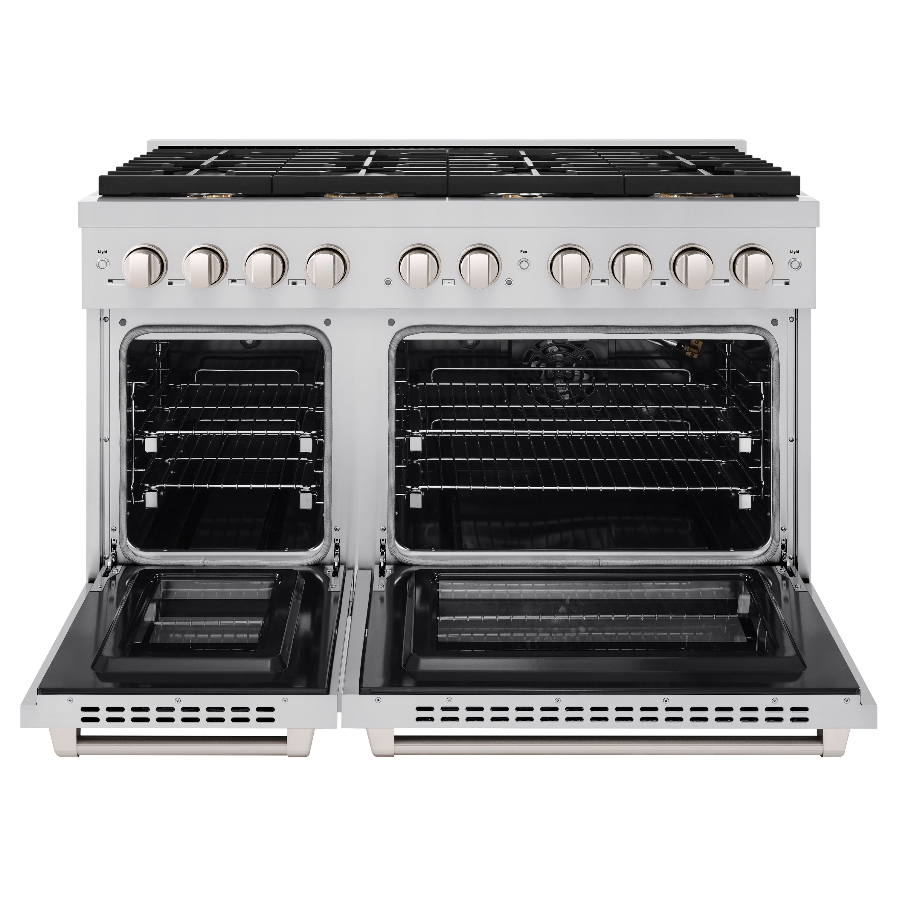 ZLINE Paramount 48 in. Gas Range with Convection Oven, 8 Brass Burners, 6.7 cu. ft. Capacity, Stainless Steel (SGR-BR-48)