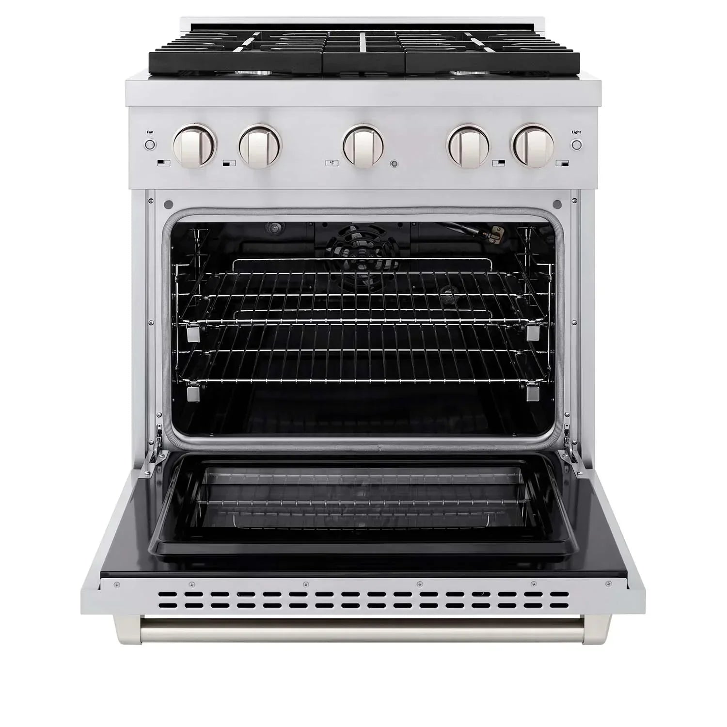 ZLINE 30-Inch Gas Range with Convection Oven, 4 Burners, Stainless Steel (SGR30)