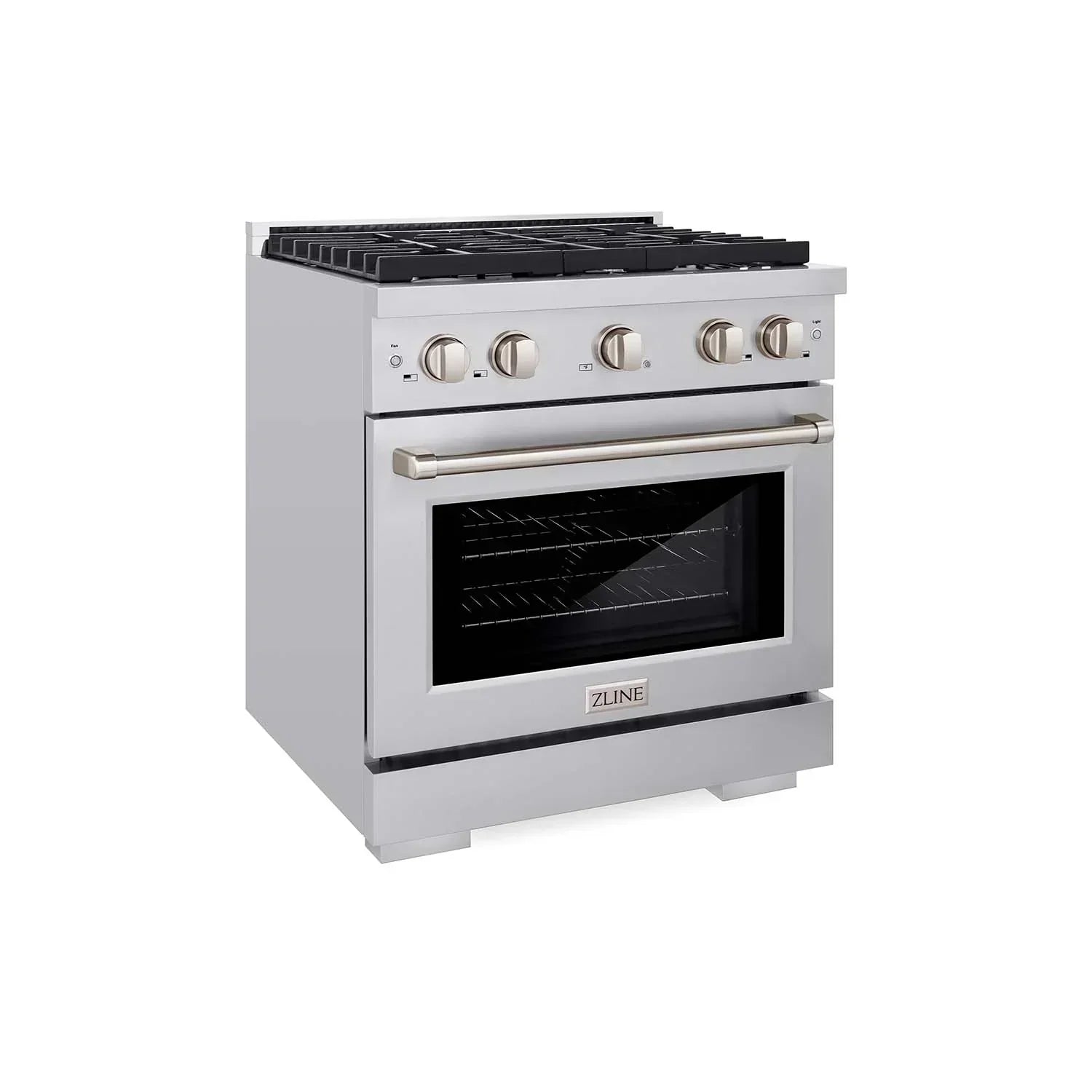 ZLINE 30-Inch Gas Range with Convection Oven, 4 Burners, Stainless Steel (SGR30)