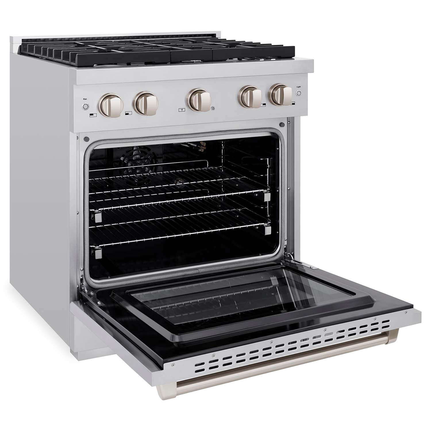 ZLINE 30-Inch Gas Range with Convection Oven, 4 Burners, Stainless Steel (SGR30)