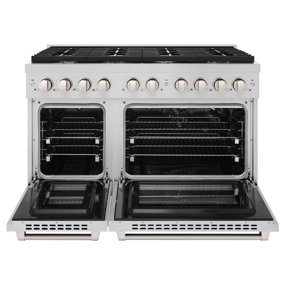 ZLINE Paramount 48 in. Gas Range with 8 Burners and Convection Oven, Stainless Steel (SGR48)