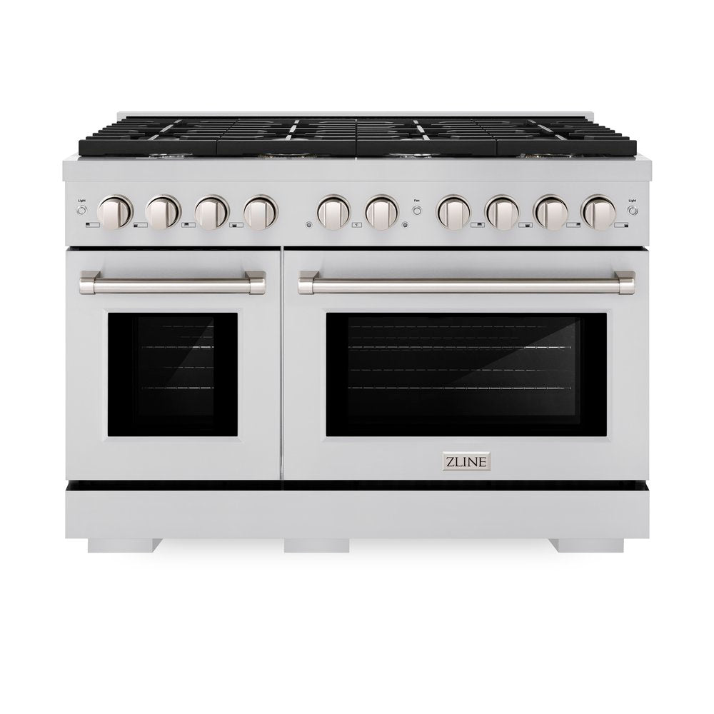 ZLINE Paramount 48 in. Gas Range with 8 Burners and Convection Oven, Stainless Steel (SGR48)