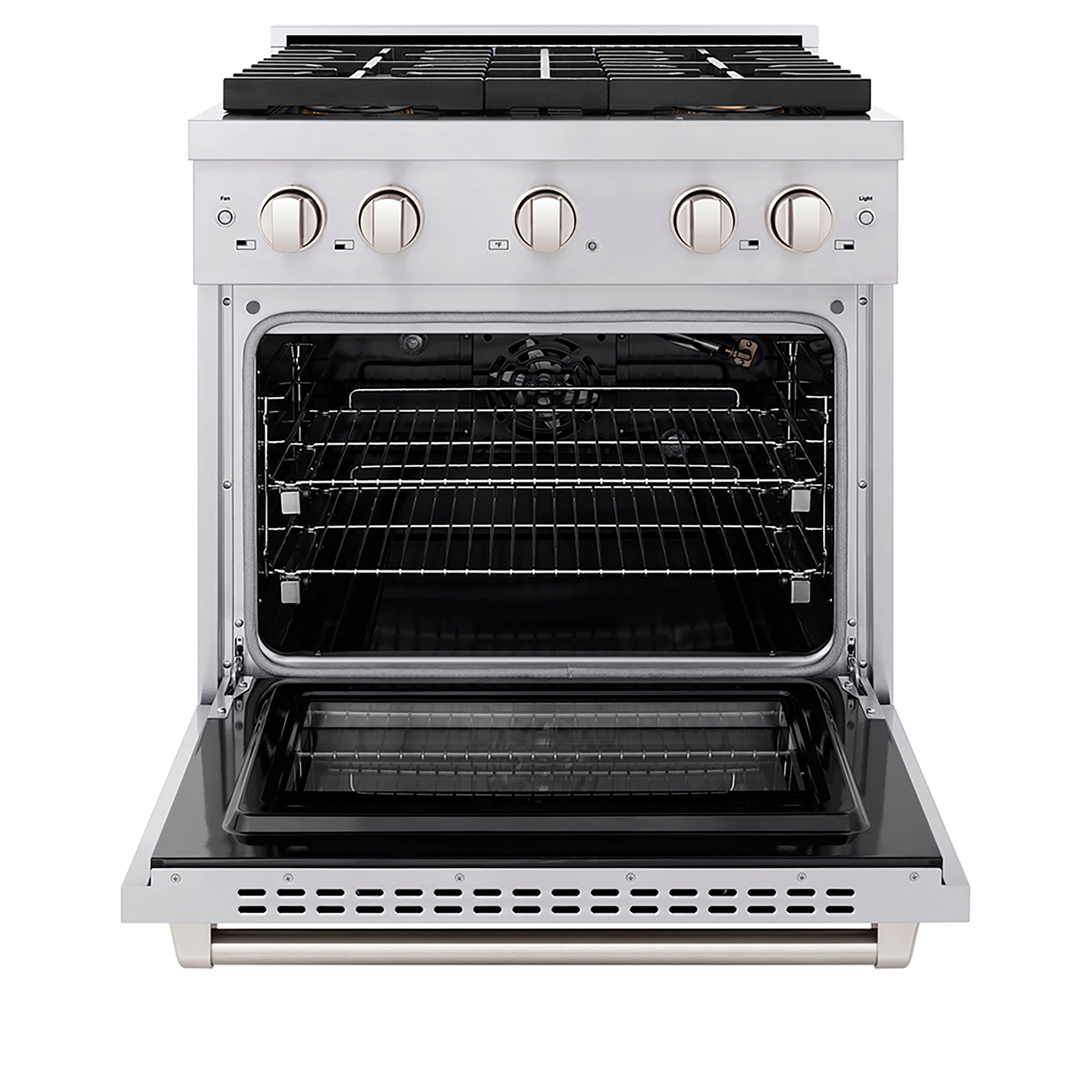 ZLINE 30 in. Gas Range 4.2 cu. ft. 4 Burner DuoPro™ Cooktop Convection Gas Oven Stainless Steel (PSGR30)