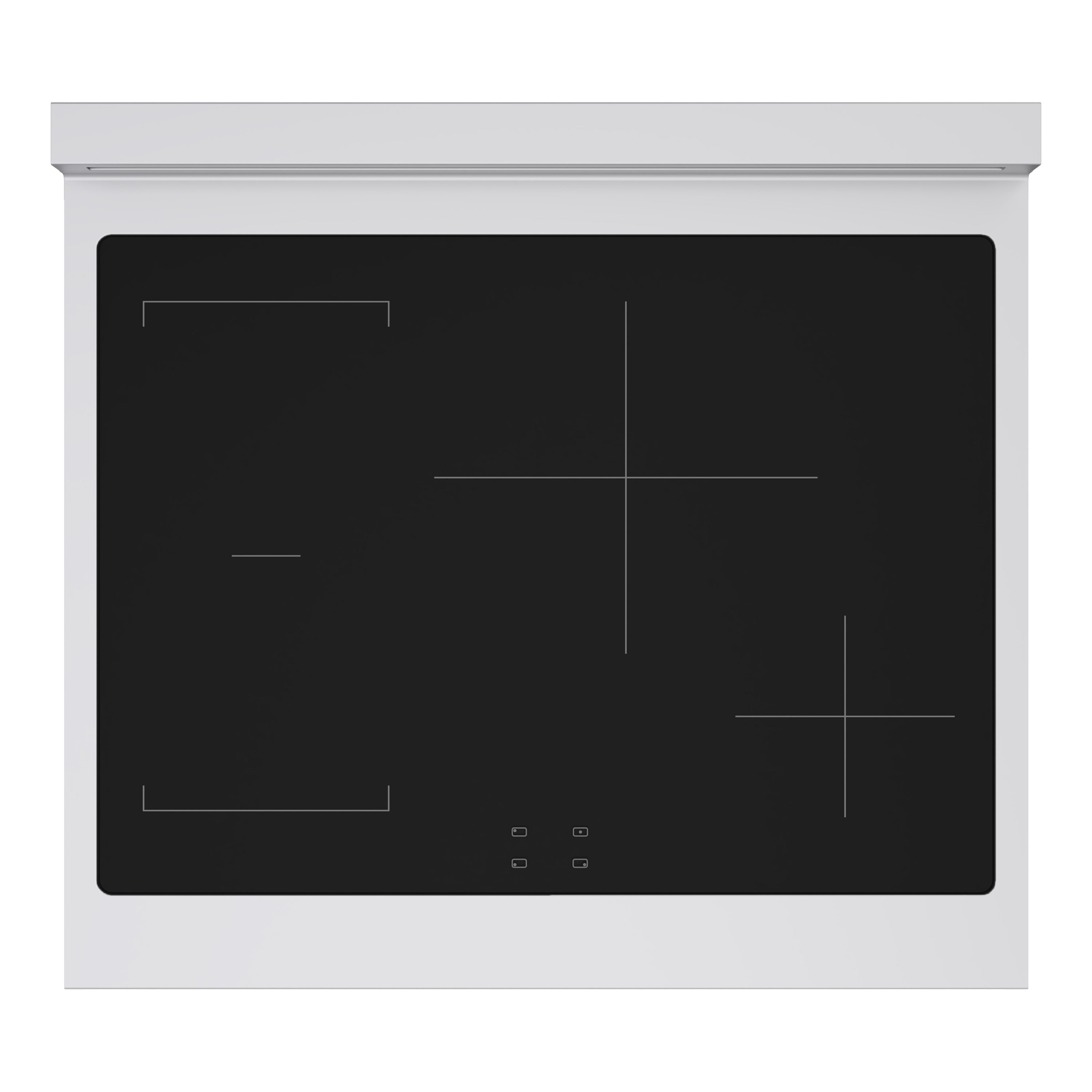 ZLINE 30 in. Induction Range 4.2 cu. ft. Electric Convection Oven 4 Elements Stainless Steel Black Matte Door (SINR-BLM-30)