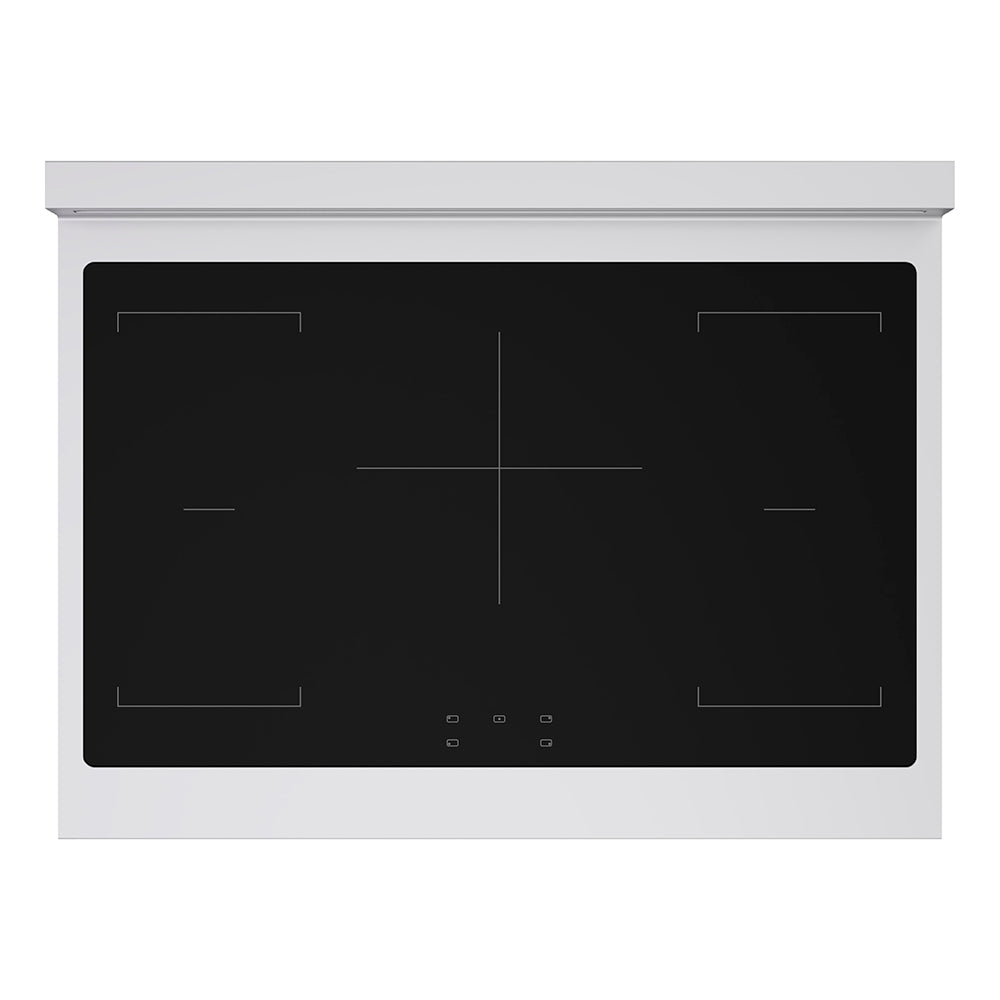 ZLINE 36 in. Induction Range 5.2 cu. ft. 5 Element Cooktop Electric Convection Oven Stainless Steel Black Matte Door Polished Gold Accents (SINRZ-BLM-36-G)