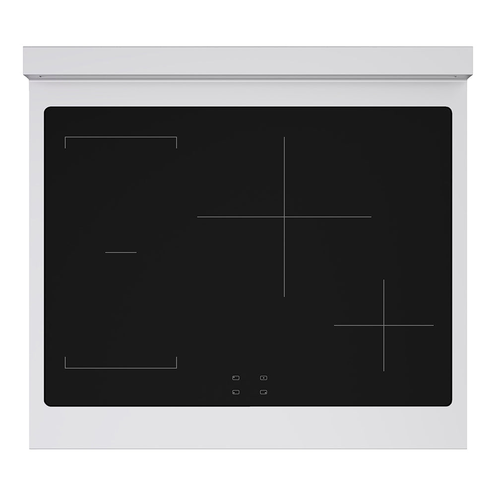ZLINE 30 in. Induction Range 4.2 cu. ft. 4 Elements Electric Convection Oven Stainless Steel White Matte Door Champagne Bronze Accents (SINRZ-WM-30-CB)