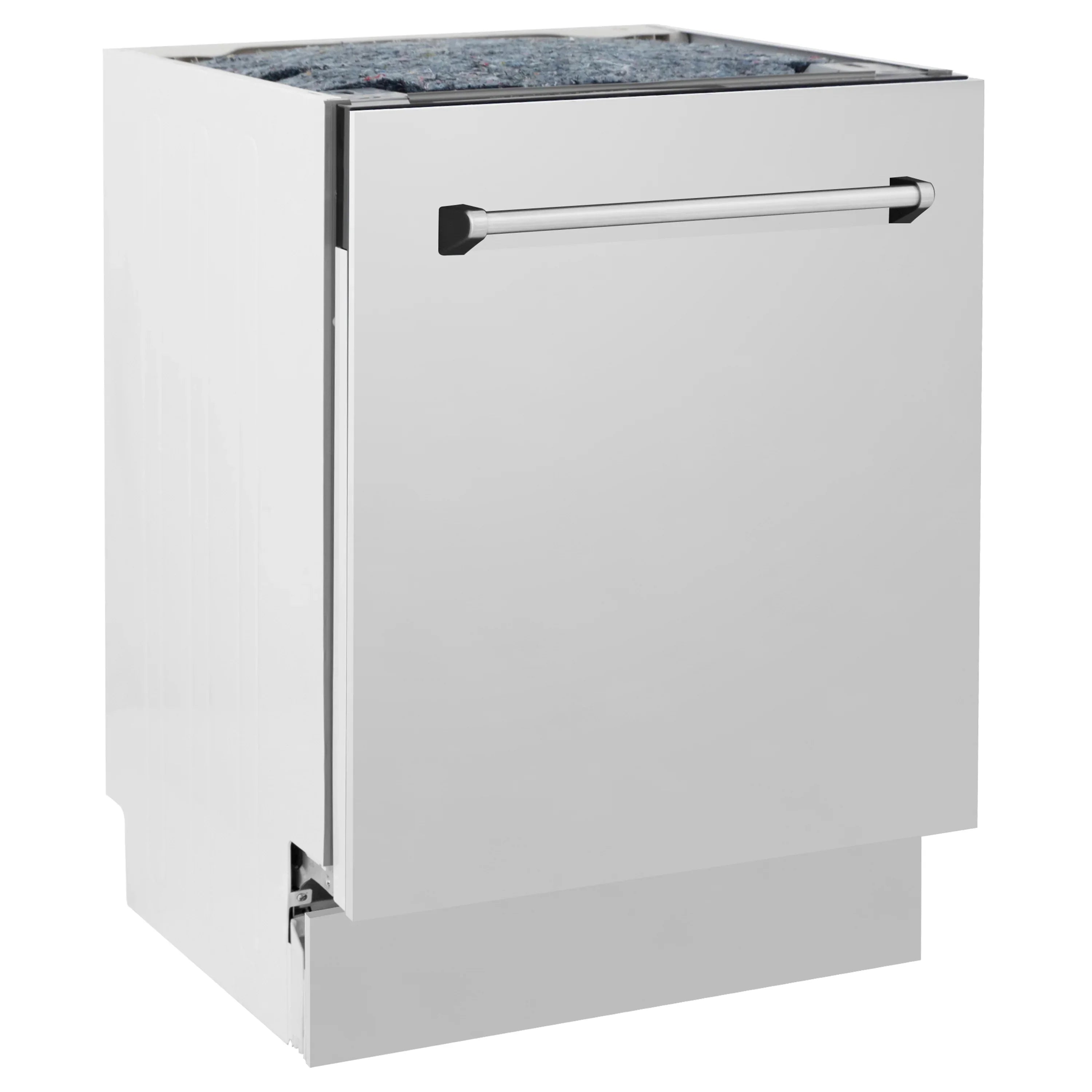 ZLINE 24-Inch Top Control Tall Dishwasher, Stainless Steel, 3rd Rack, Model DWV-304-24