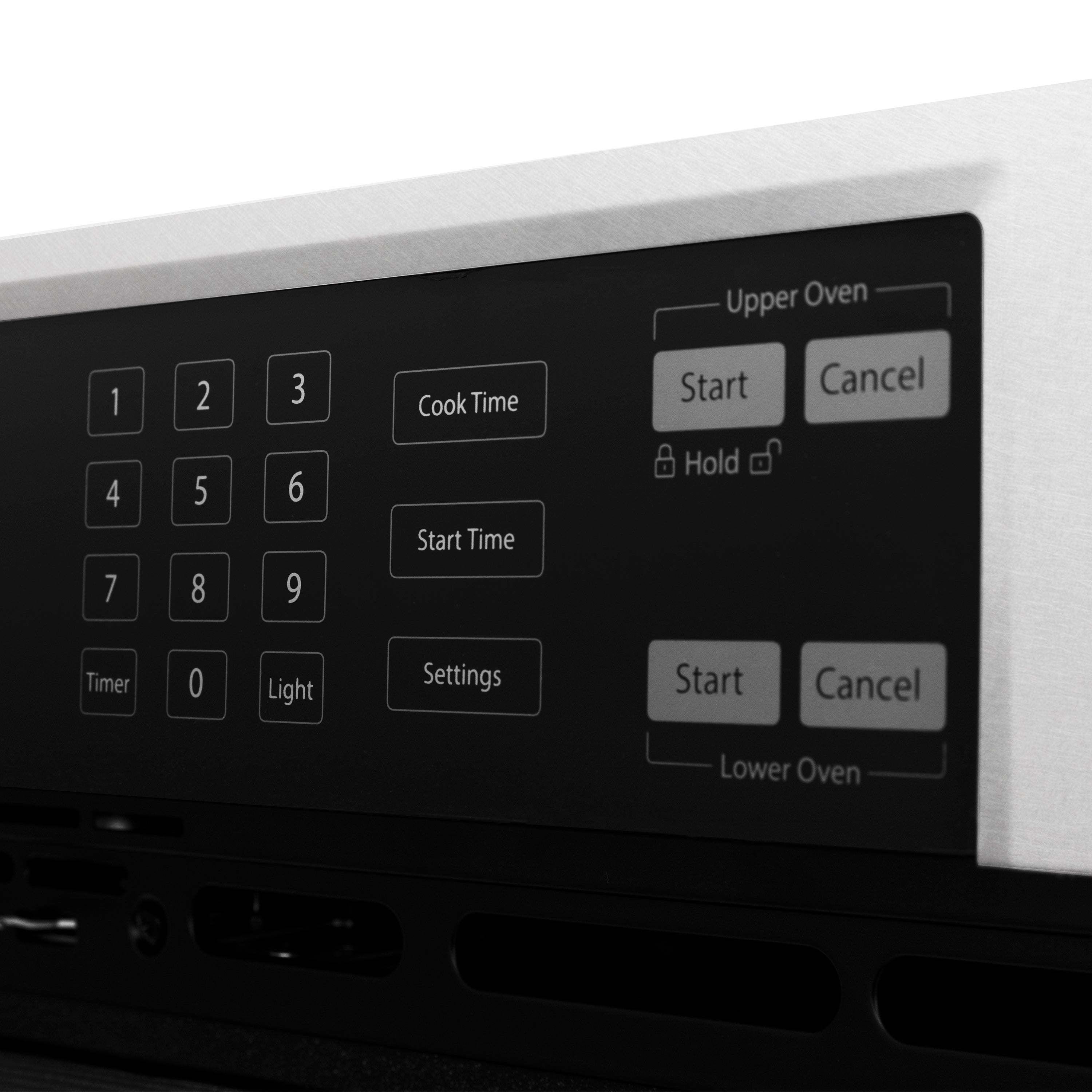 ZLINE 30" Professional True Convection Double Wall Oven with Air Fry and Self Clean in Satin Stainless Steel with White Matte Doors, WADS-WM-30