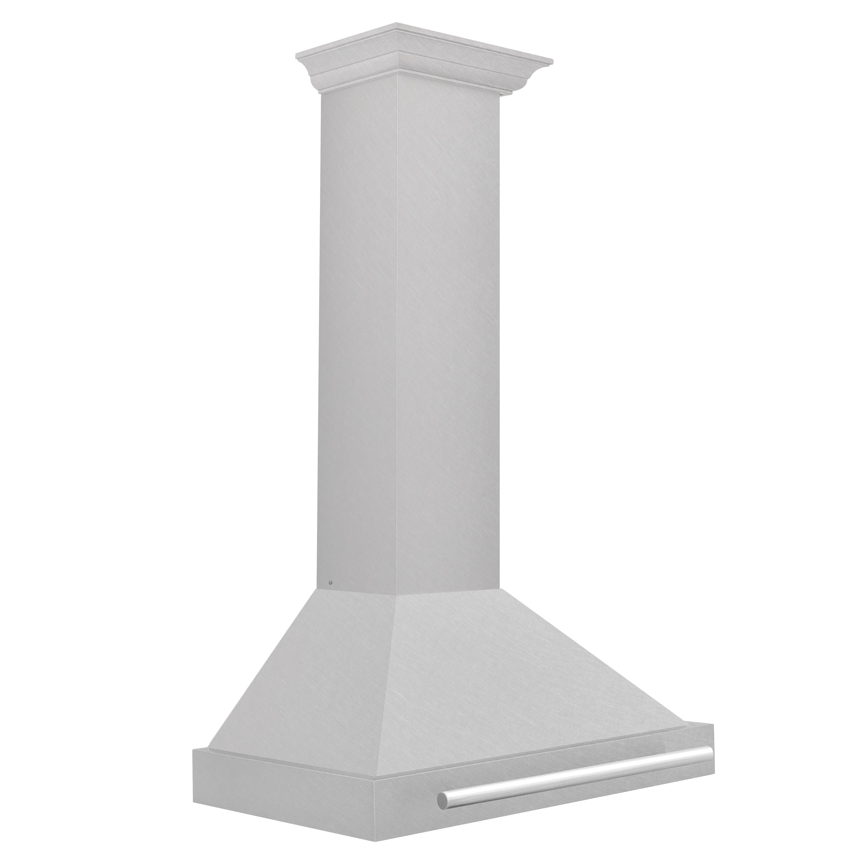 ZLINE 30 Inch Wall Mount Range Hood Convertible Satin Stainless Steel Stainless Steel Handle (KB4SNX-30)