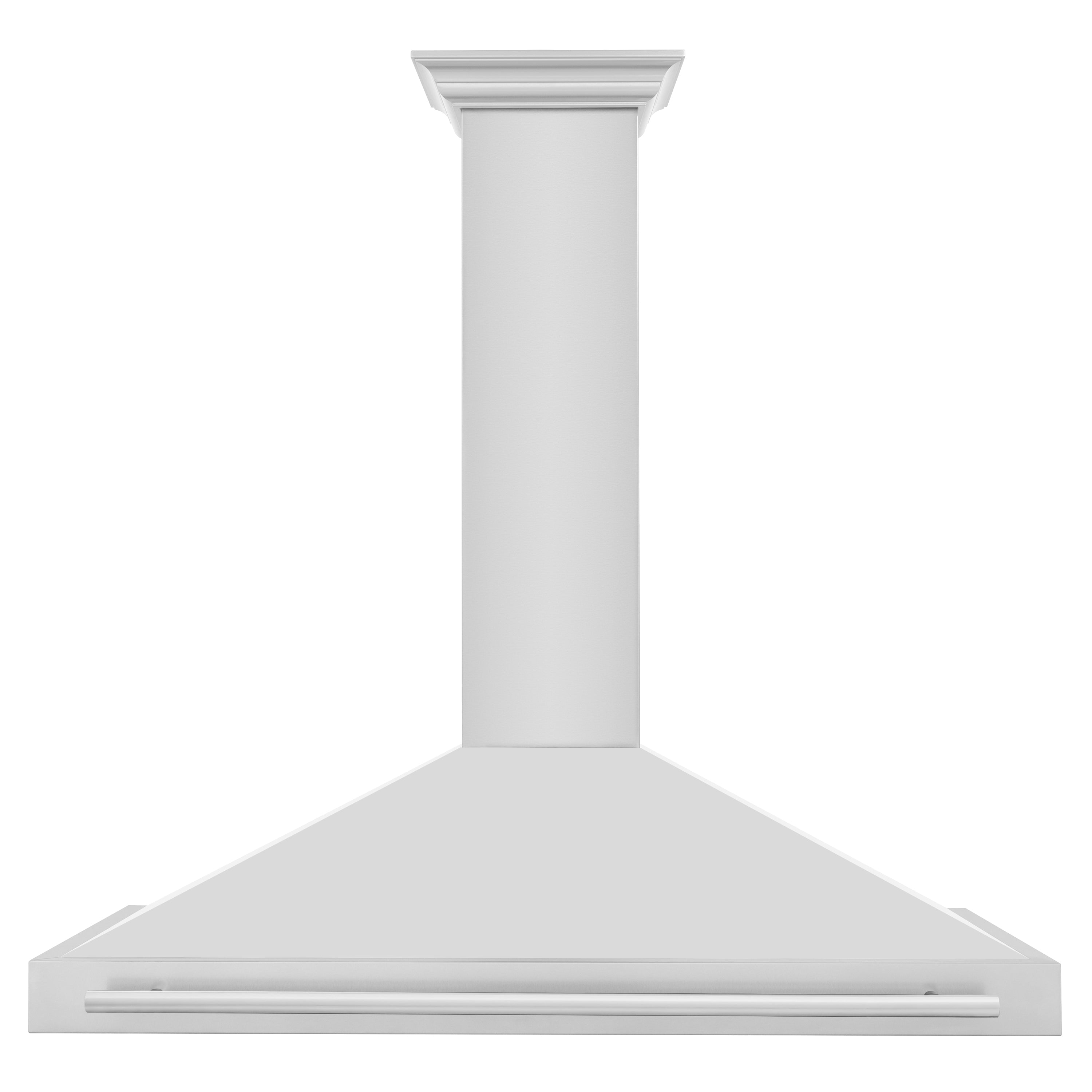 ZLINE 48 Inch Wall Mount Range Hood Stainless Steel 400 CFM Stainless Steel Handle (KB4STX-48)