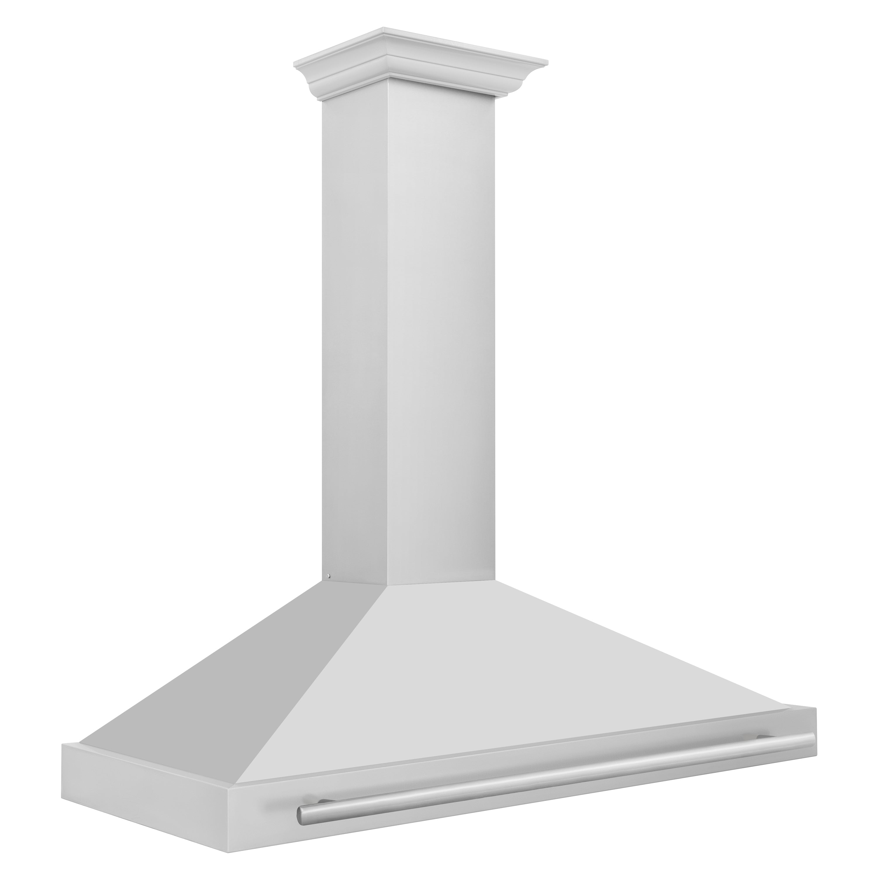 ZLINE 48 Inch Wall Mount Range Hood Stainless Steel 400 CFM Stainless Steel Handle (KB4STX-48)