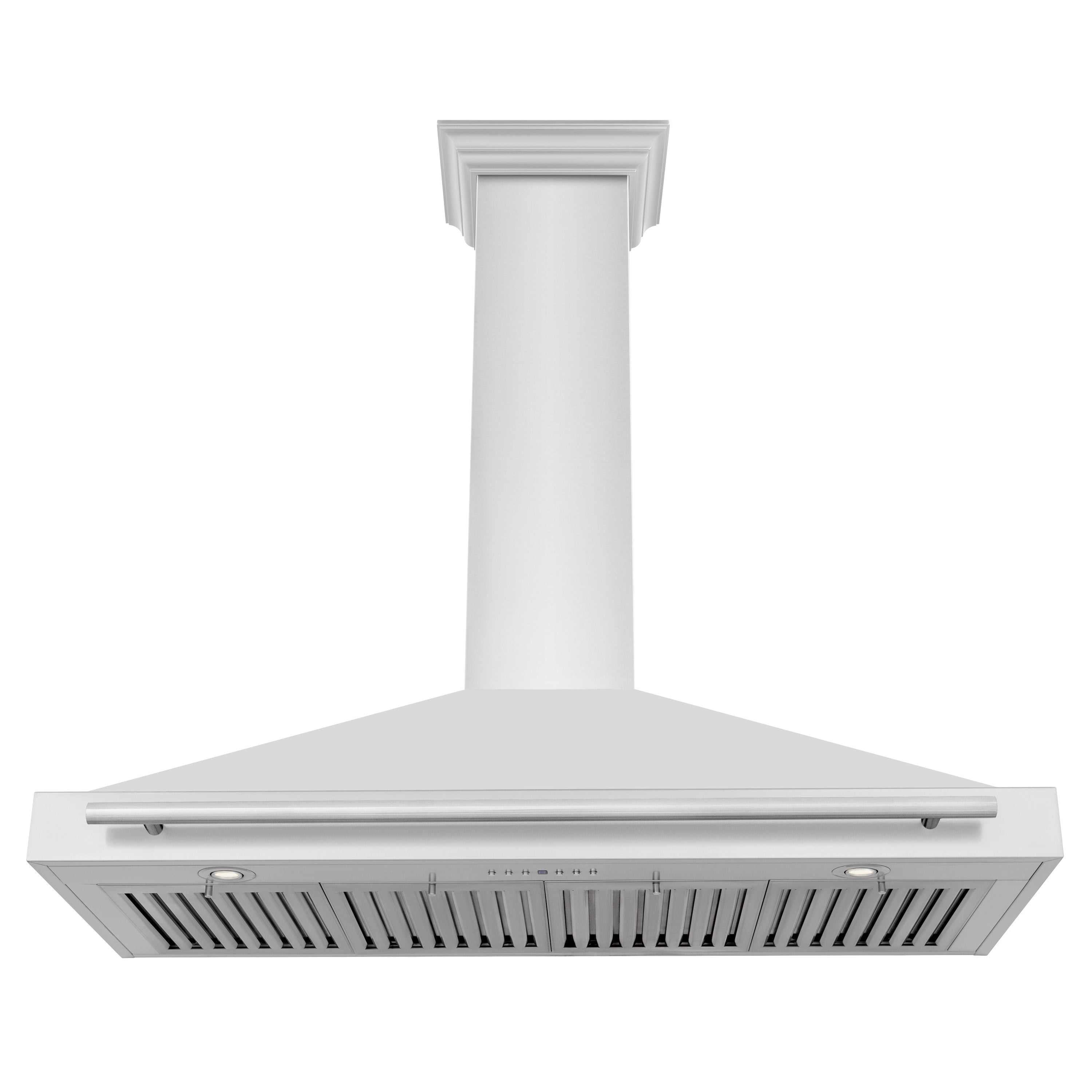 ZLINE 48 Inch Wall Mount Range Hood Stainless Steel 400 CFM Stainless Steel Handle (KB4STX-48)
