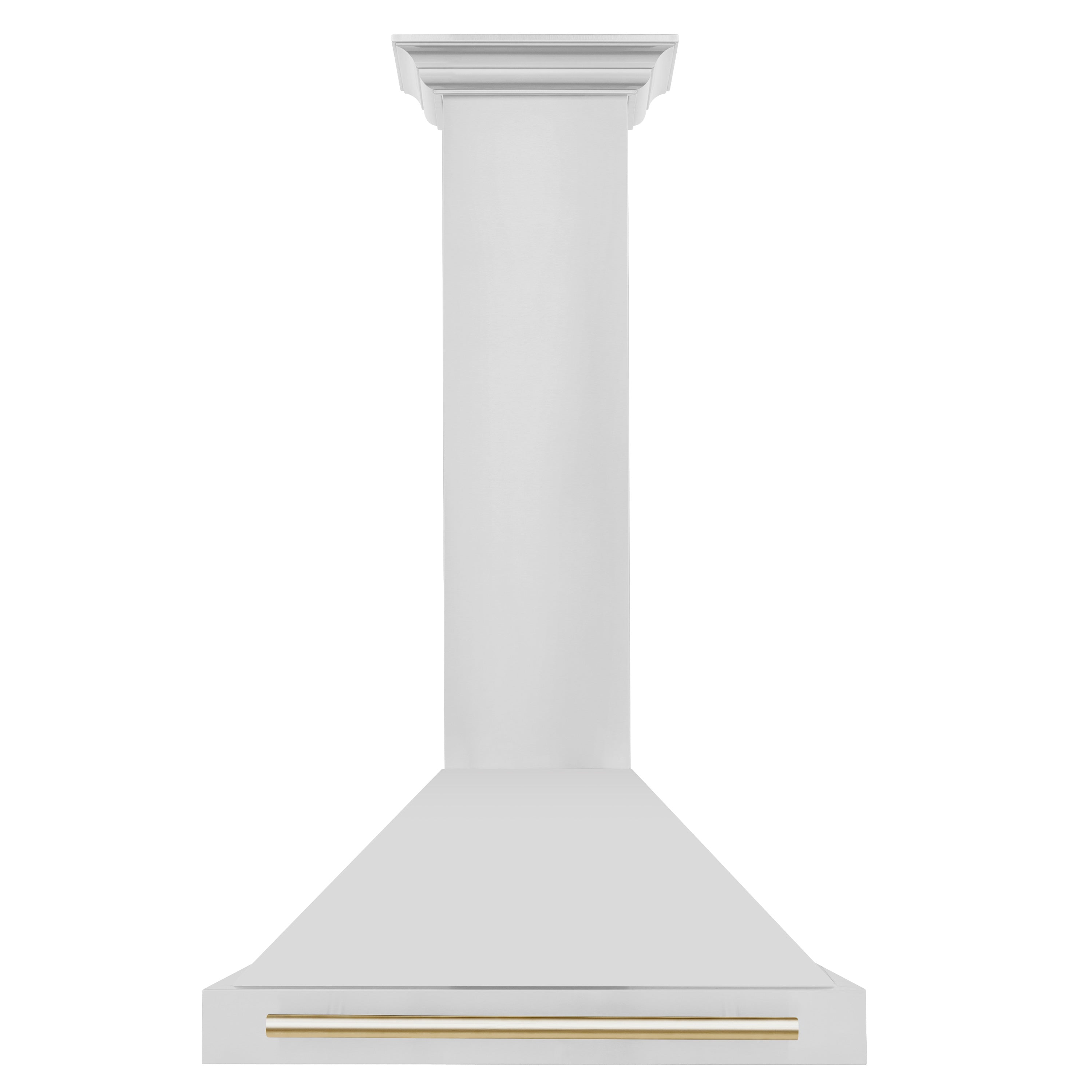 ZLINE 30 in. Wall Mount Range Hood Stainless Steel Gold Handle Autograph Edition (KB4STZ-30-G)