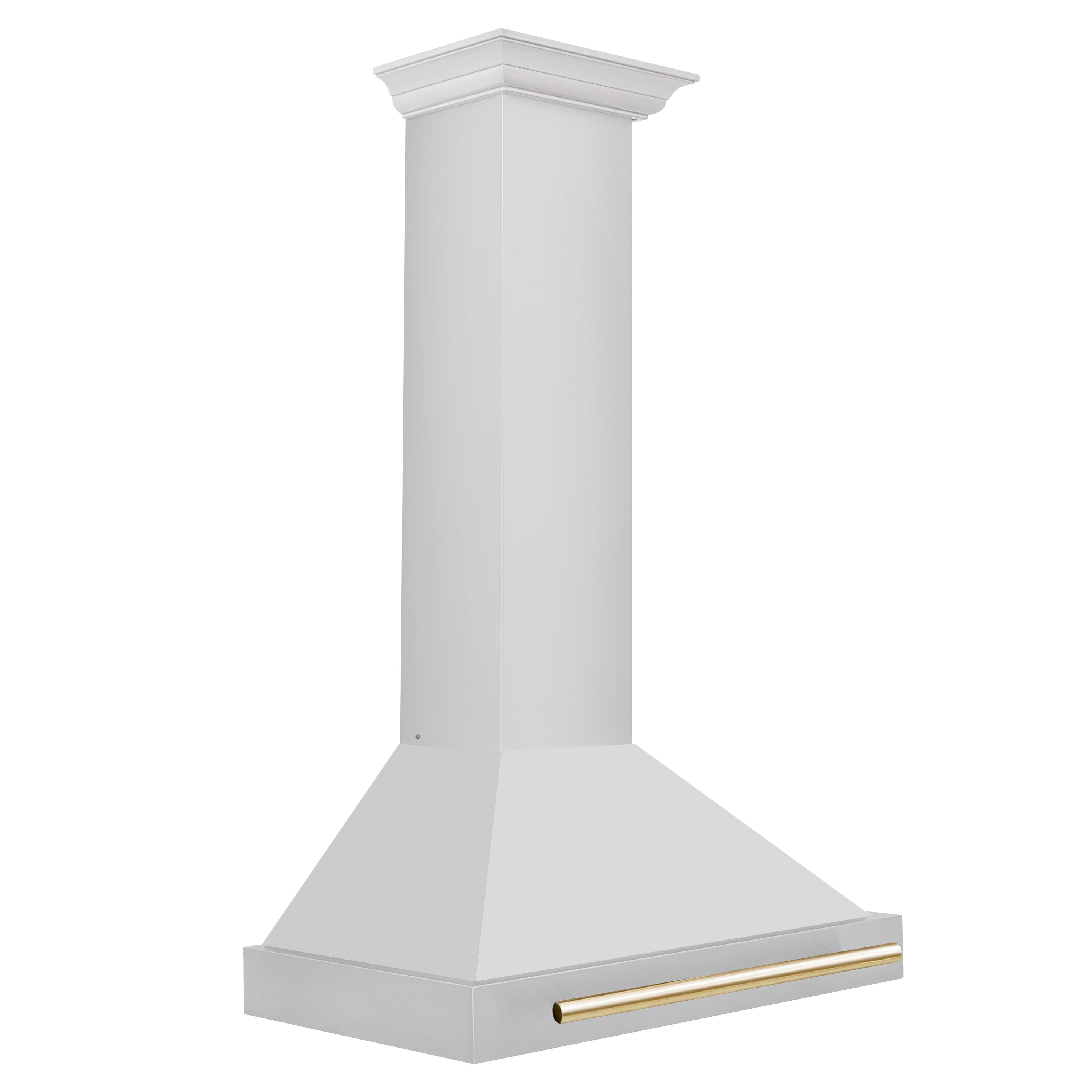 ZLINE 30 in. Wall Mount Range Hood Stainless Steel Gold Handle Autograph Edition (KB4STZ-30-G)