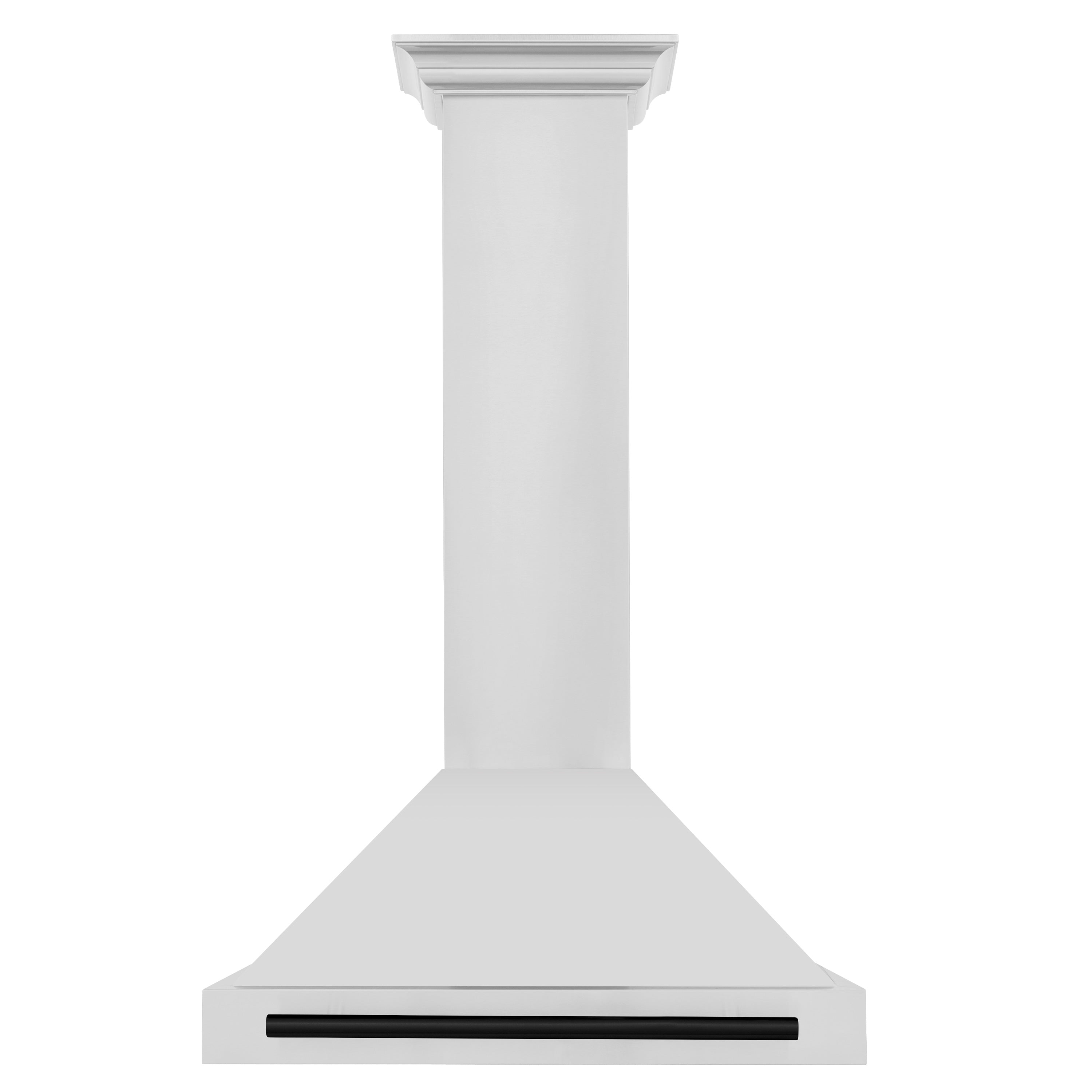 ZLINE 30 in Wall Mount Range Hood Stainless Steel Autograph Edition Matte Black Handle KB4STZ-30-MB